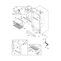 Frigidaire FFU17FC8CW0 cabinet diagram