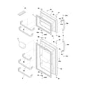 Frigidaire FRX15BBBT0 door diagram
