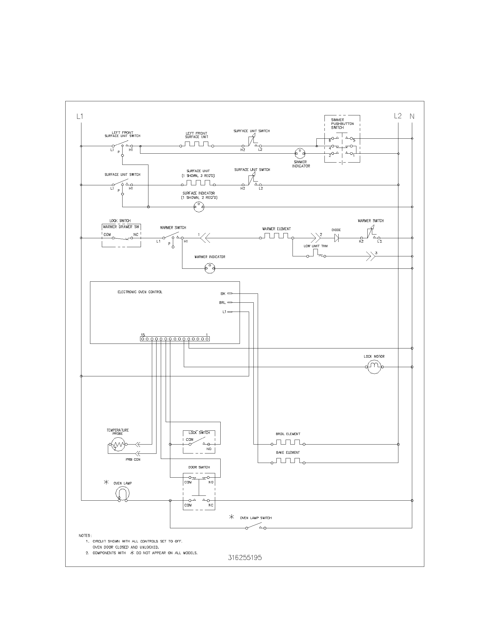 Kenmore 79092852300 wiring schematic diagram