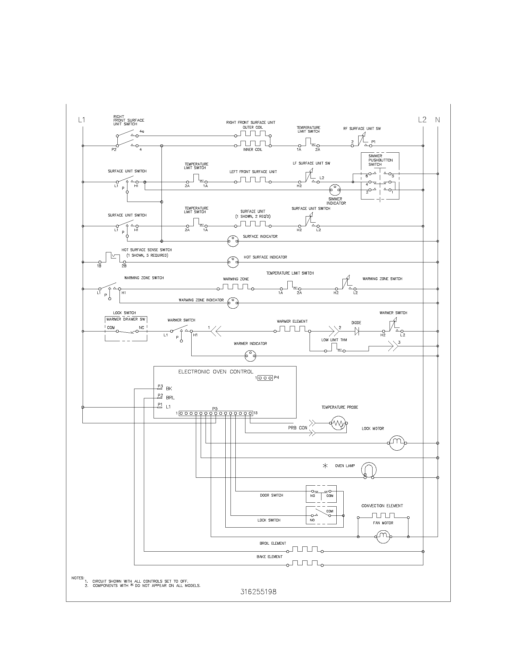 Kenmore 79095923300 wiring schematic diagram