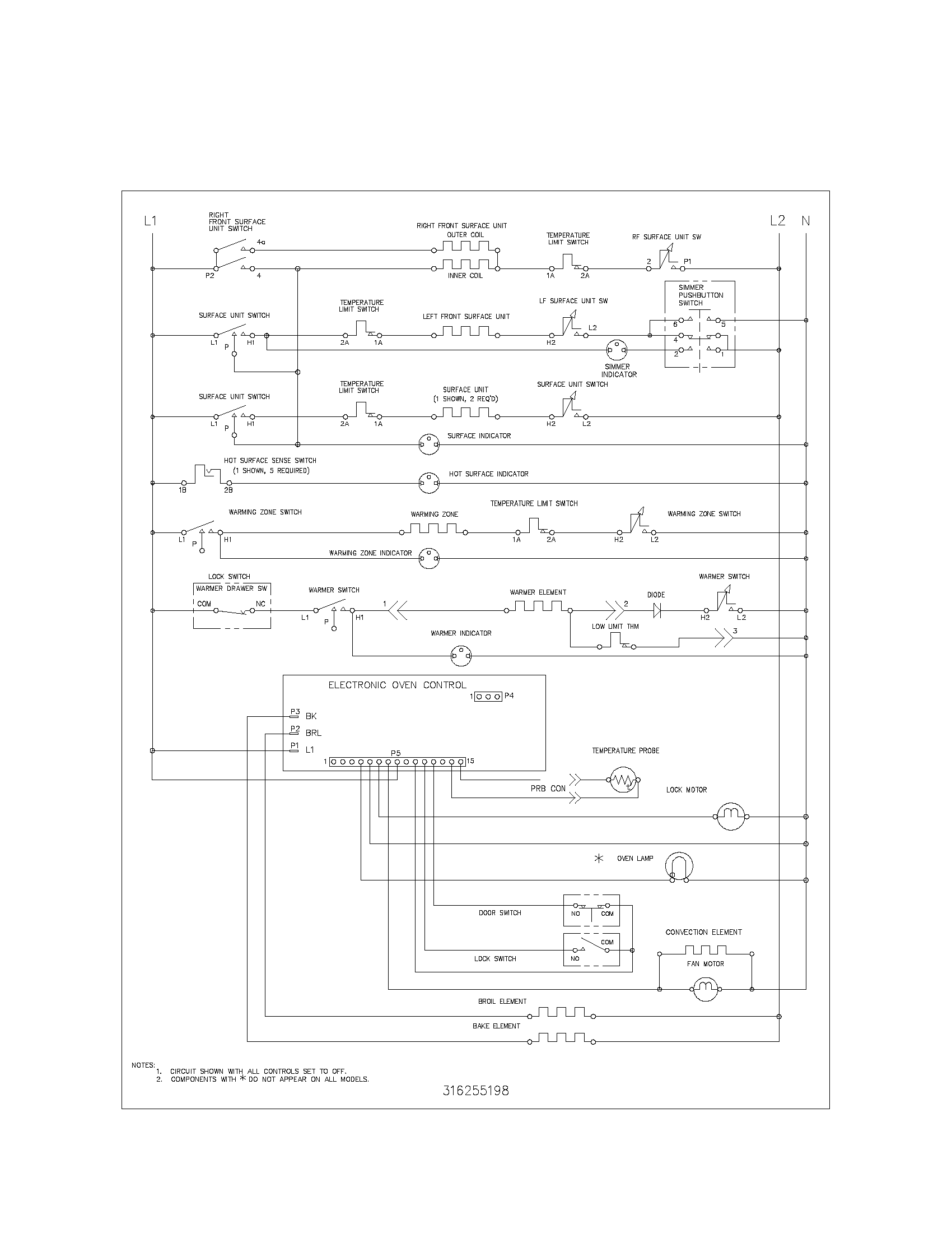 Kenmore 79095922300 wiring schematic diagram