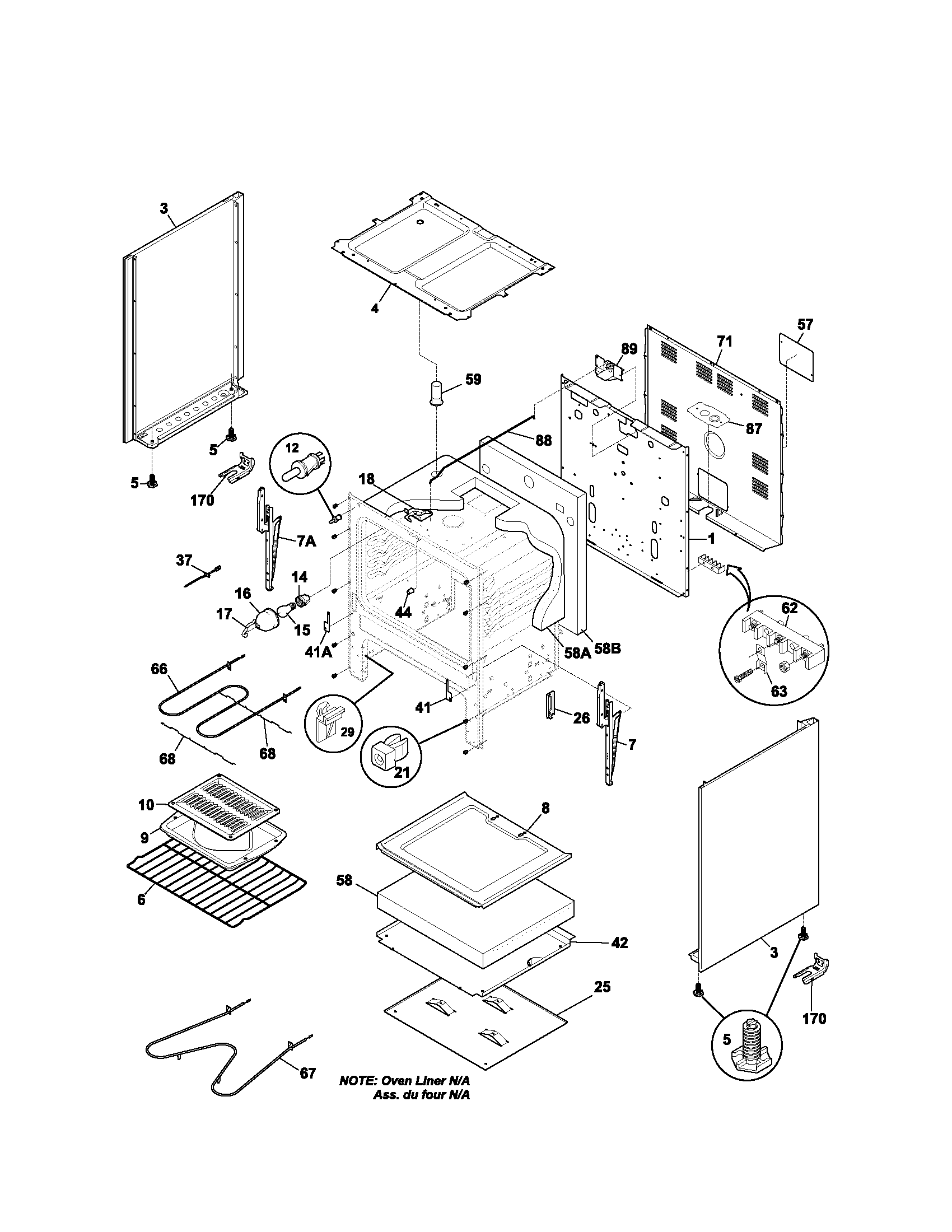 Kenmore 79093553300 body diagram