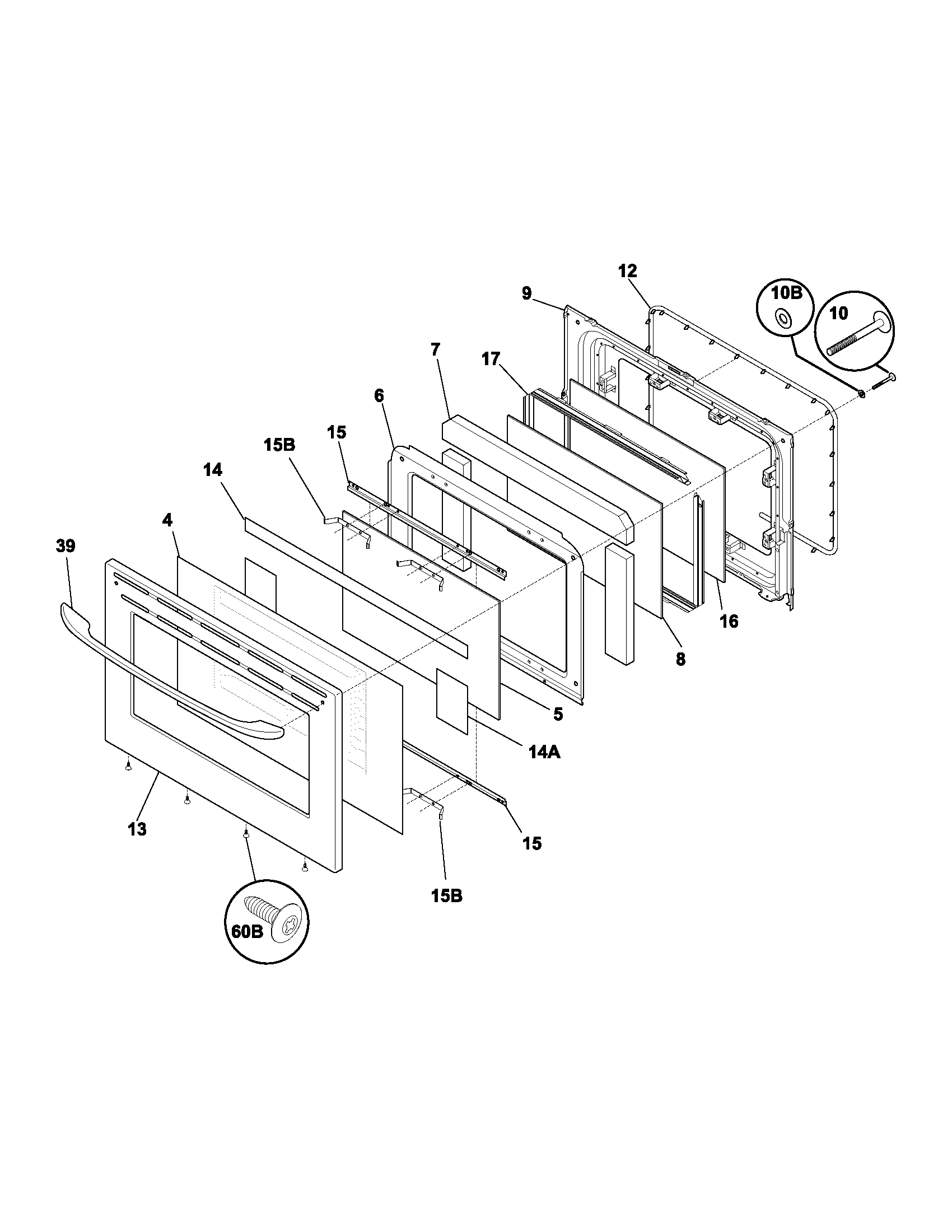 Kenmore 79093553300 door diagram