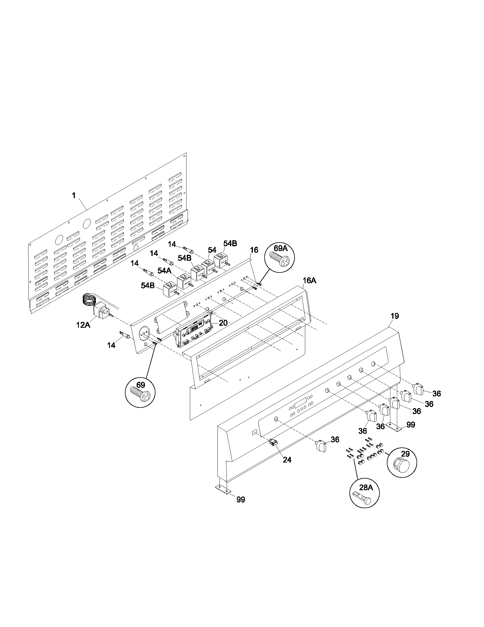 Kenmore Elite 79099513301 backguard diagram