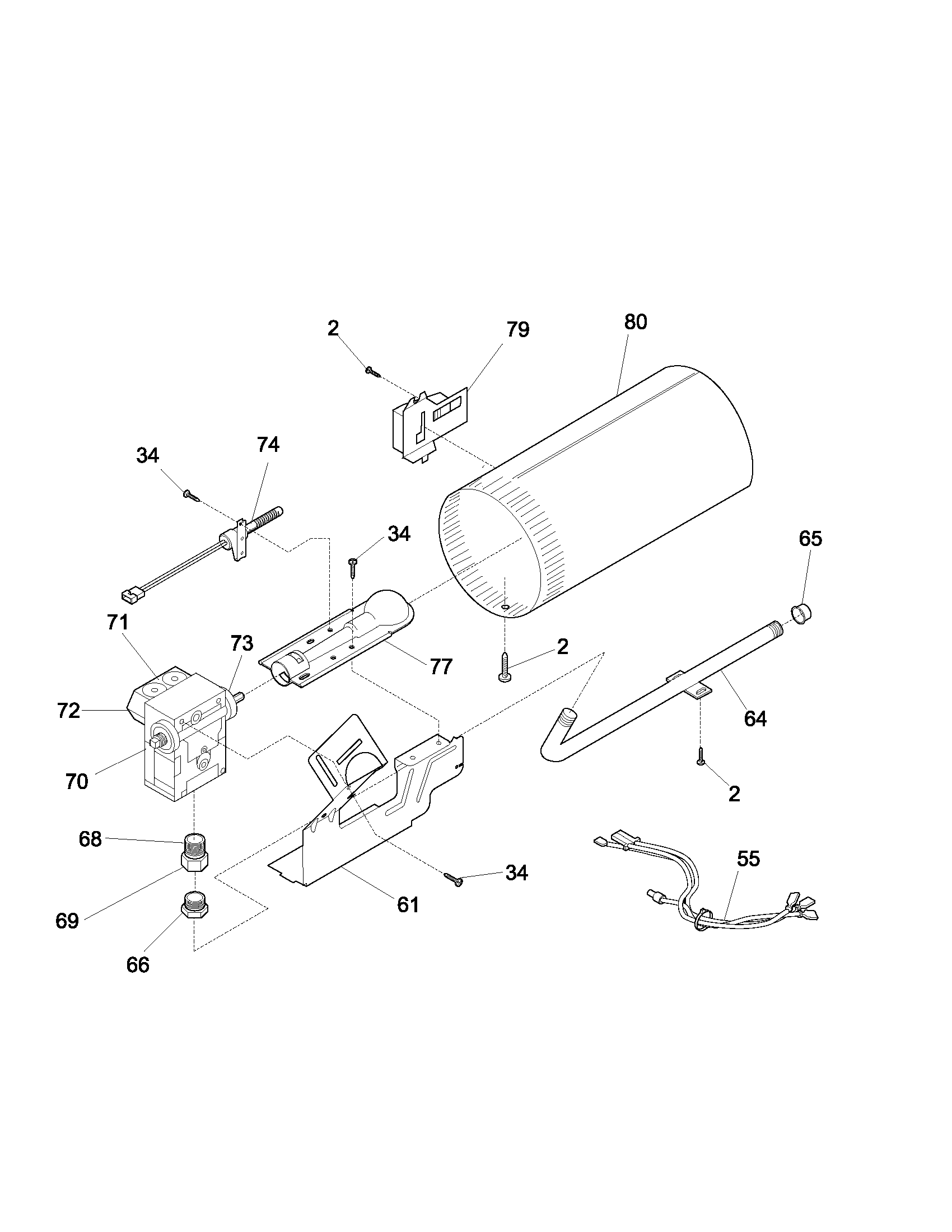 Kenmore 41793142203 burner diagram