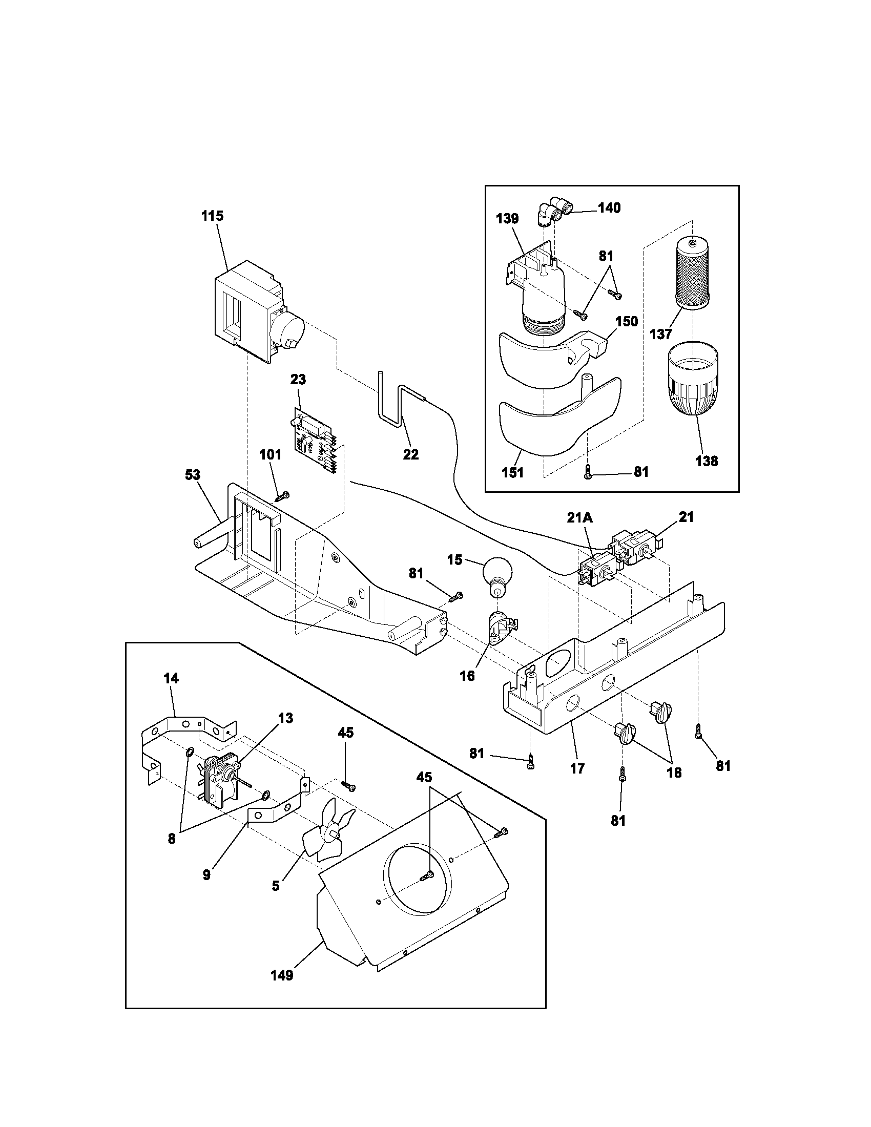 Kenmore 25352324203 controls diagram