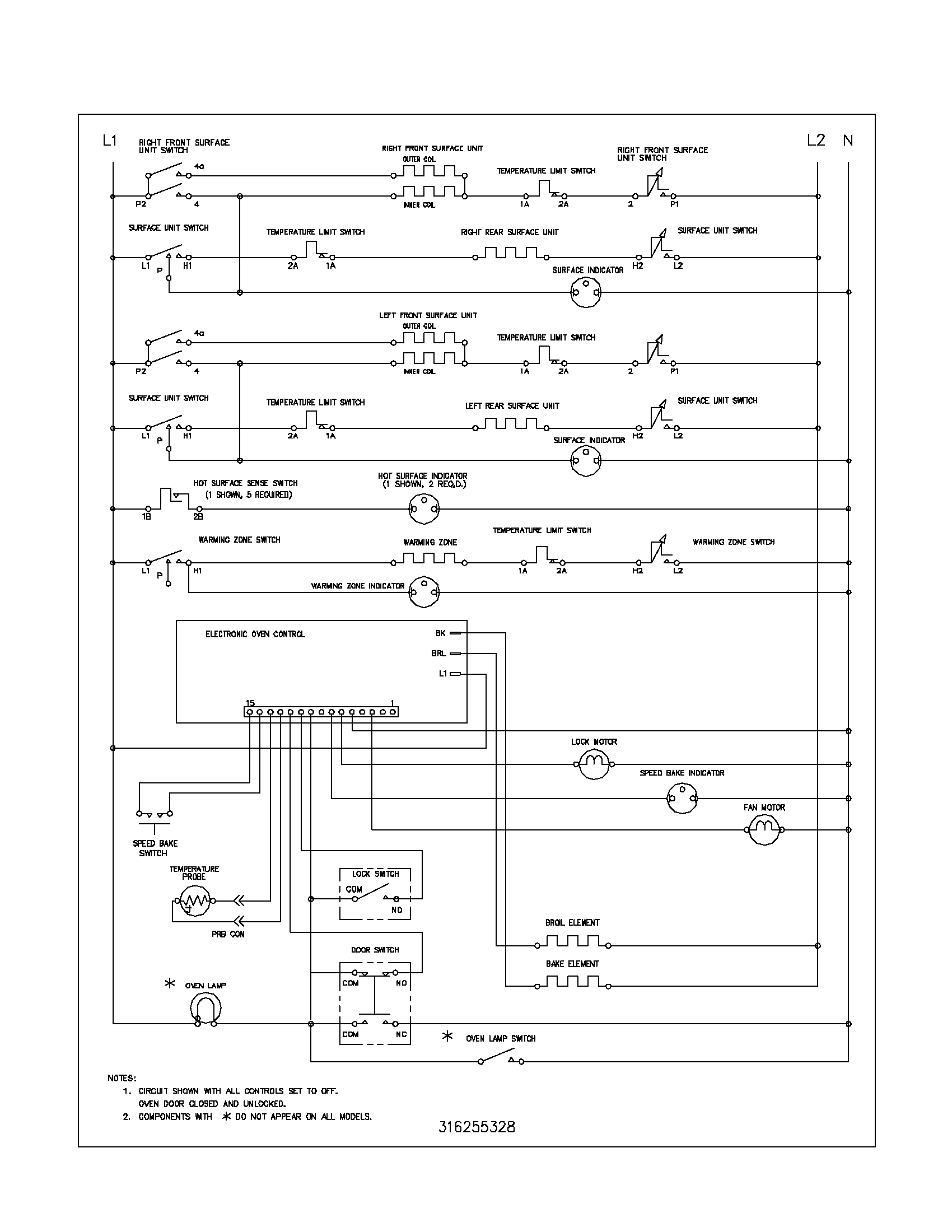 Frigidaire GSE3WZCSA wiring schematic diagram