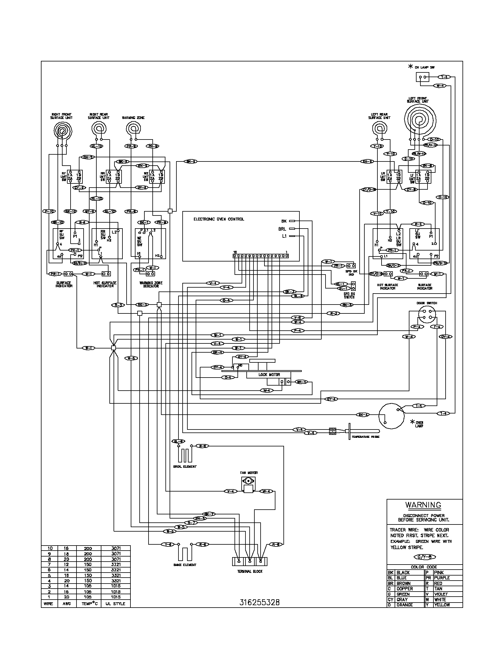Frigidaire GSE3WZCSA wiring diagram diagram