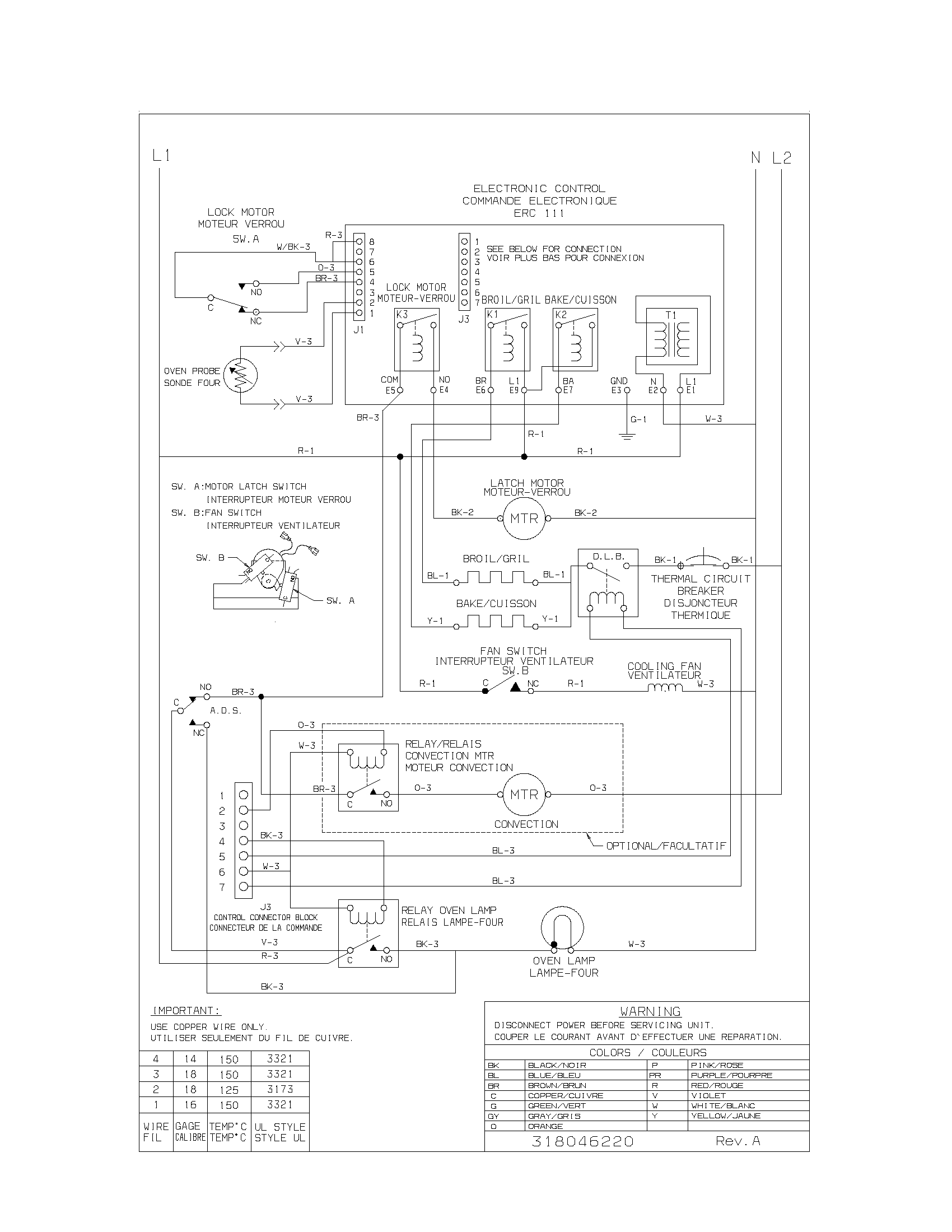 Frigidaire PLEB30S8CCC wiring diagram diagram