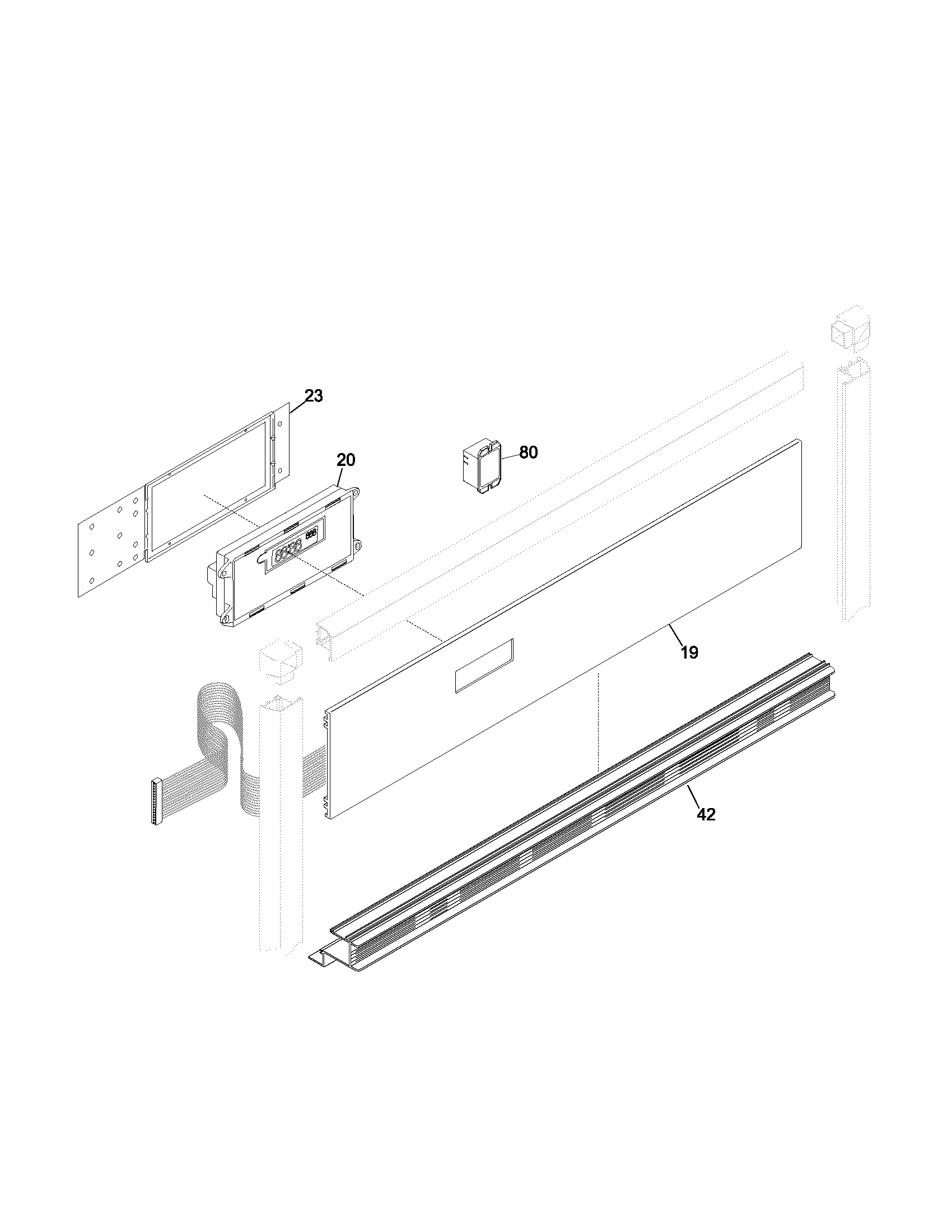 Frigidaire FEB30S5ABB control panel diagram