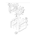 Frigidaire FEB27S5ABB door diagram