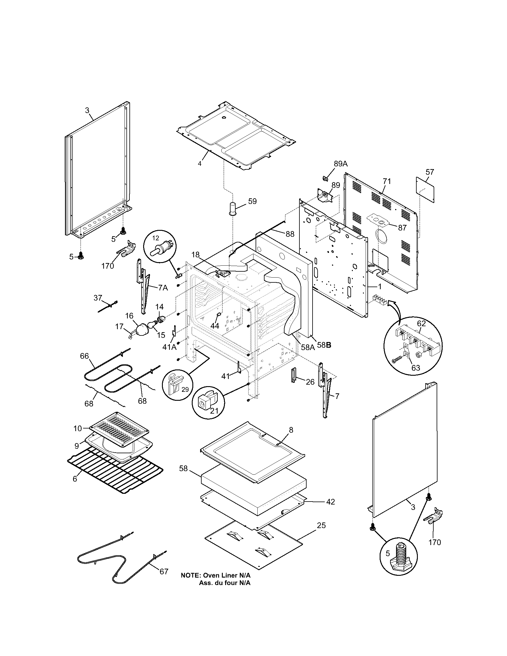 Kenmore 79093553301 body diagram