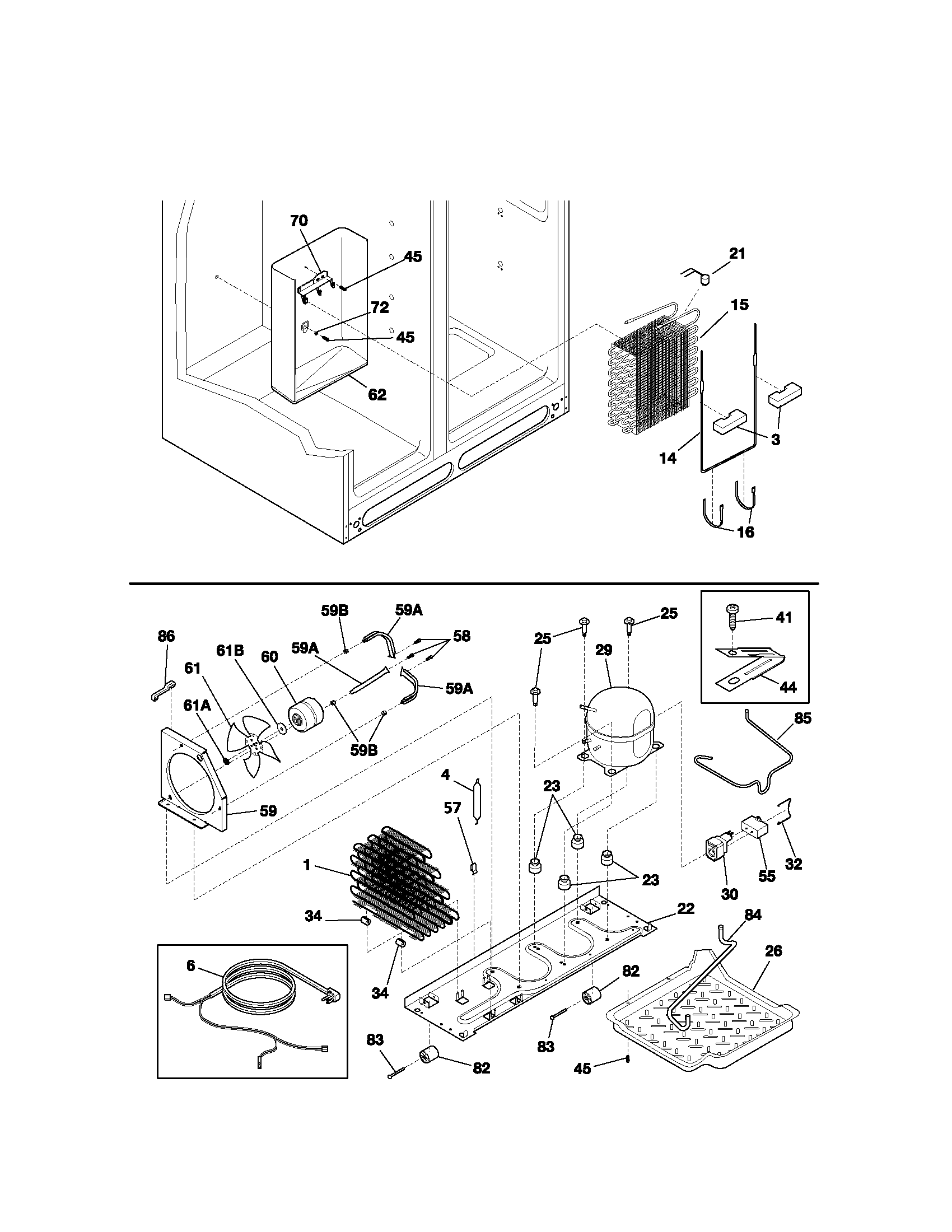 Kenmore 25354333300 system diagram