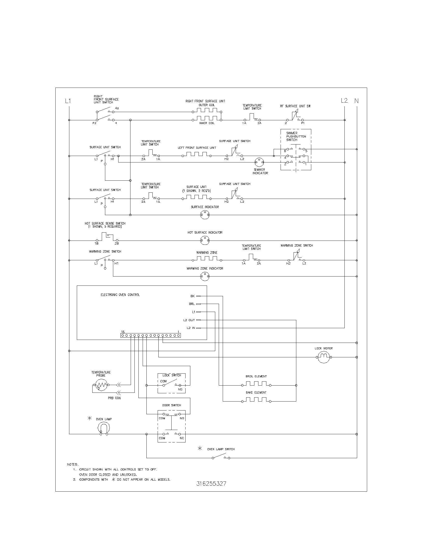 Kenmore 79095680301 wiring schematic diagram