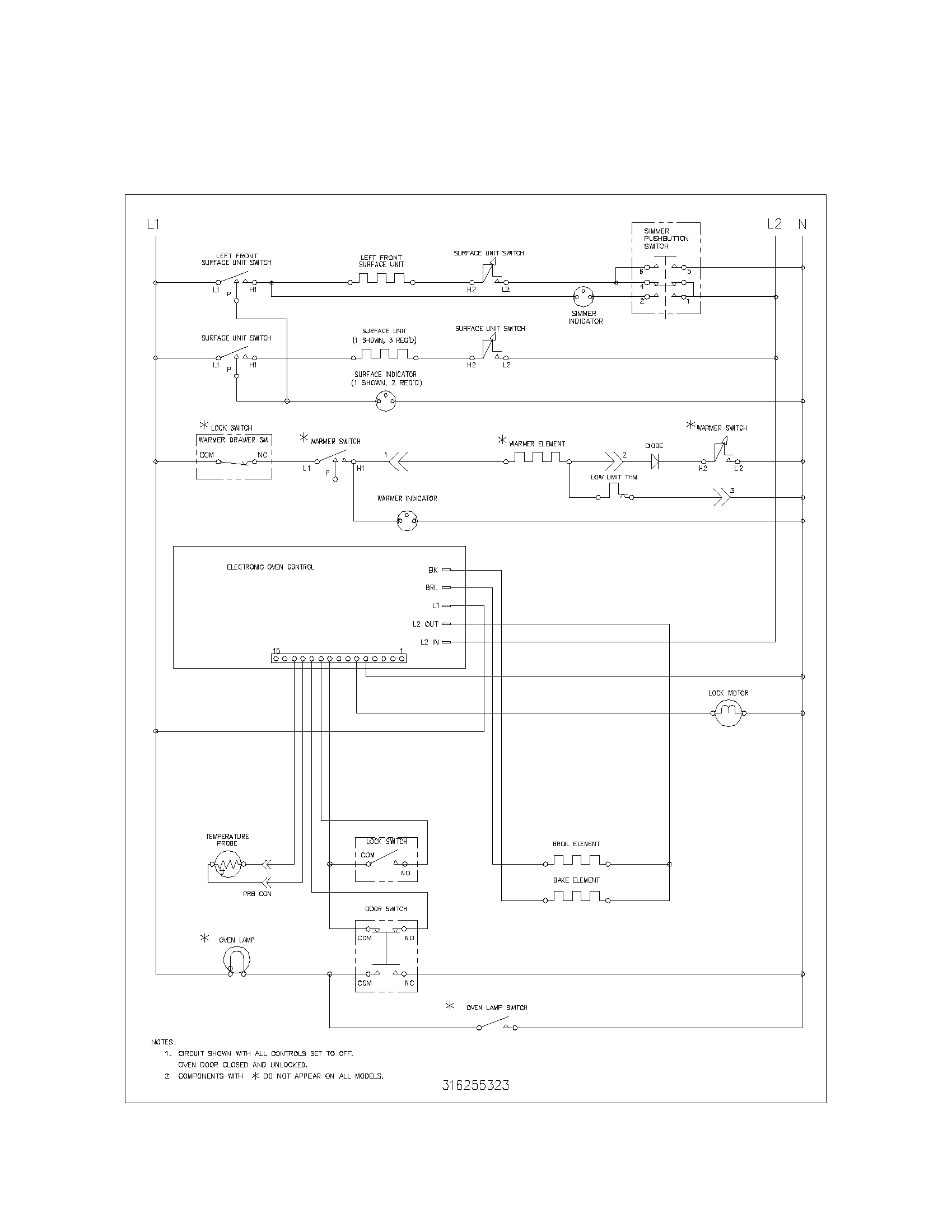 Kenmore 79092854301 wiring schematic diagram