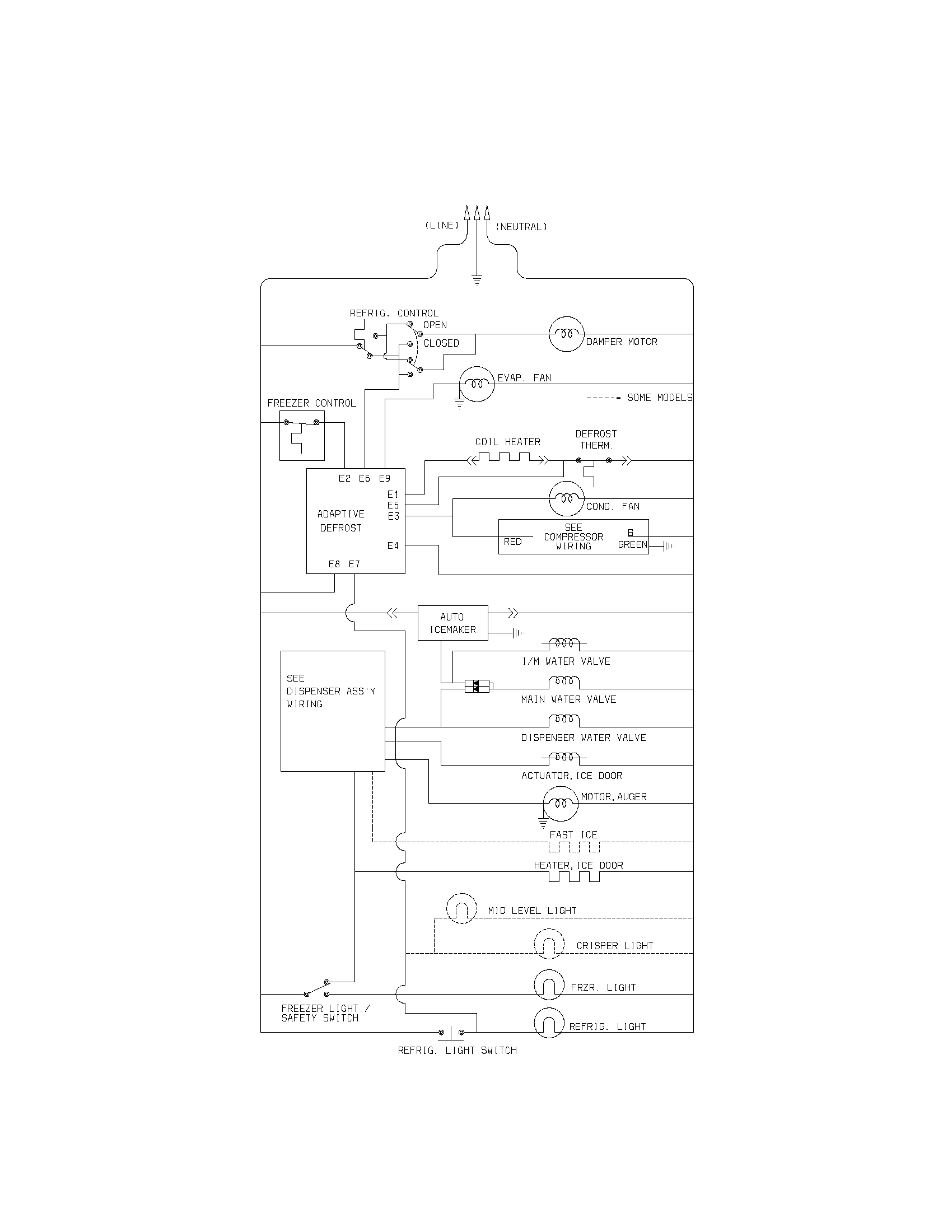 Kenmore 25354739302 wiring schematic diagram