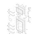 Frigidaire FRT18HS6AWA door diagram