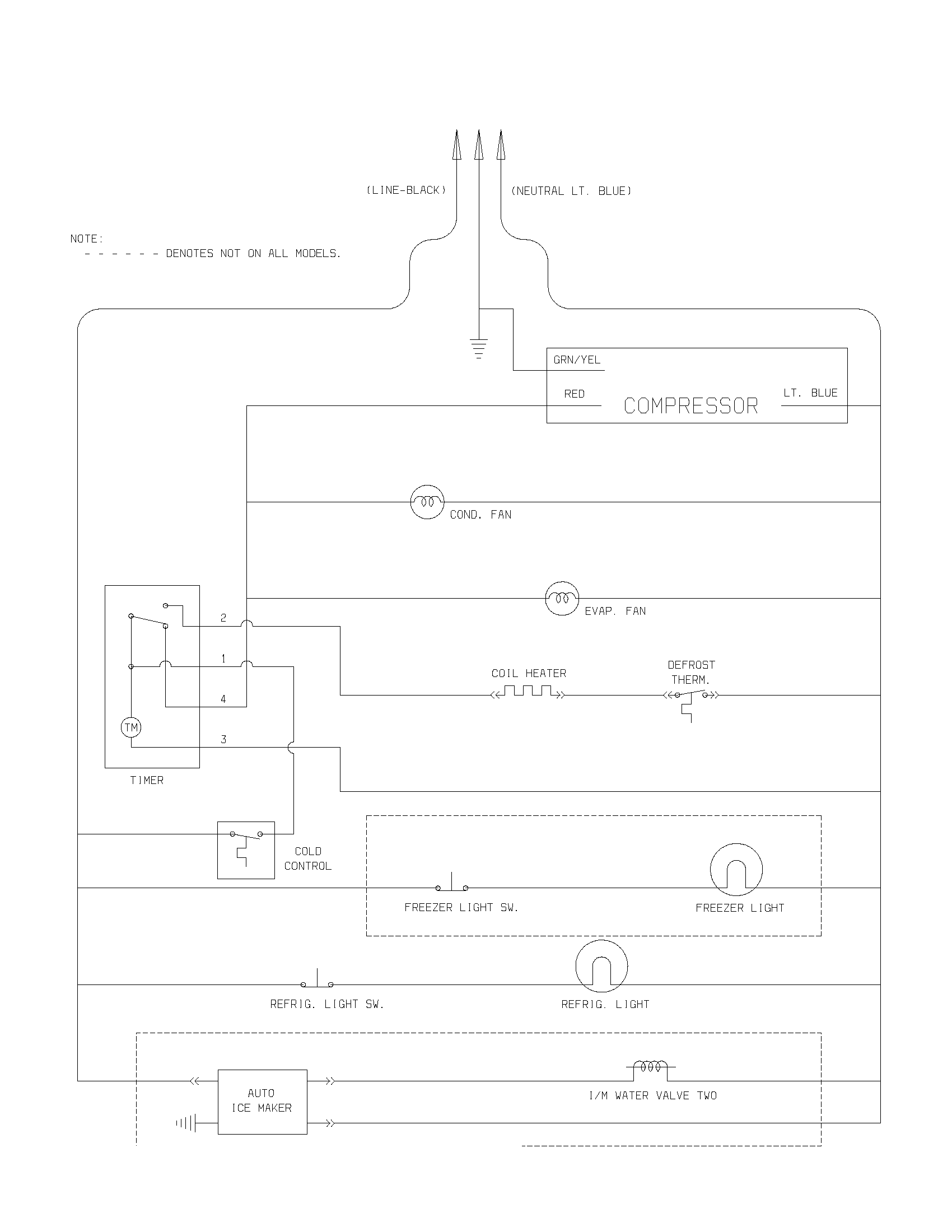 Frigidaire FRT18HS6AWA wiring schematic diagram