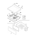 Frigidaire GLEFS77CBB top/drawer diagram