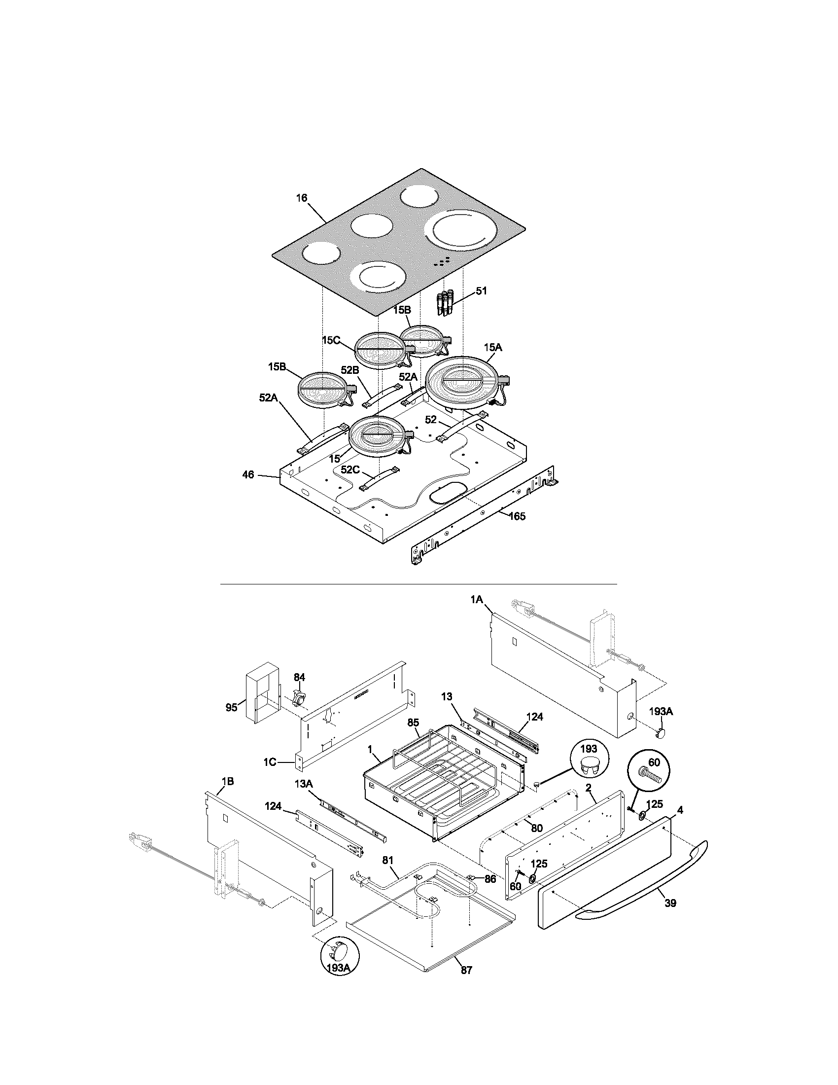 Kenmore Elite 79046379400 top/drawer diagram