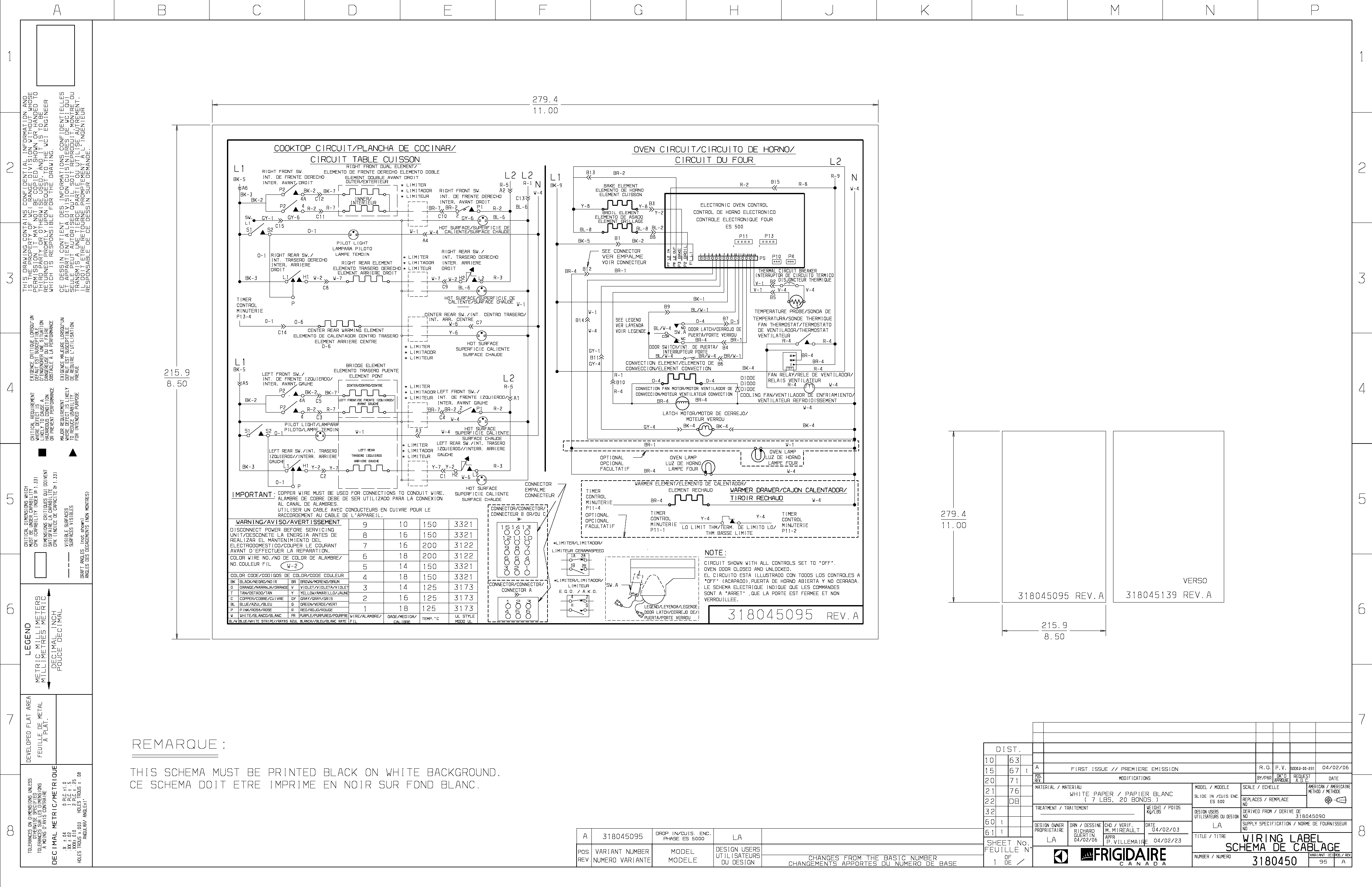 Kenmore Elite 79046379400 wiring diagram diagram