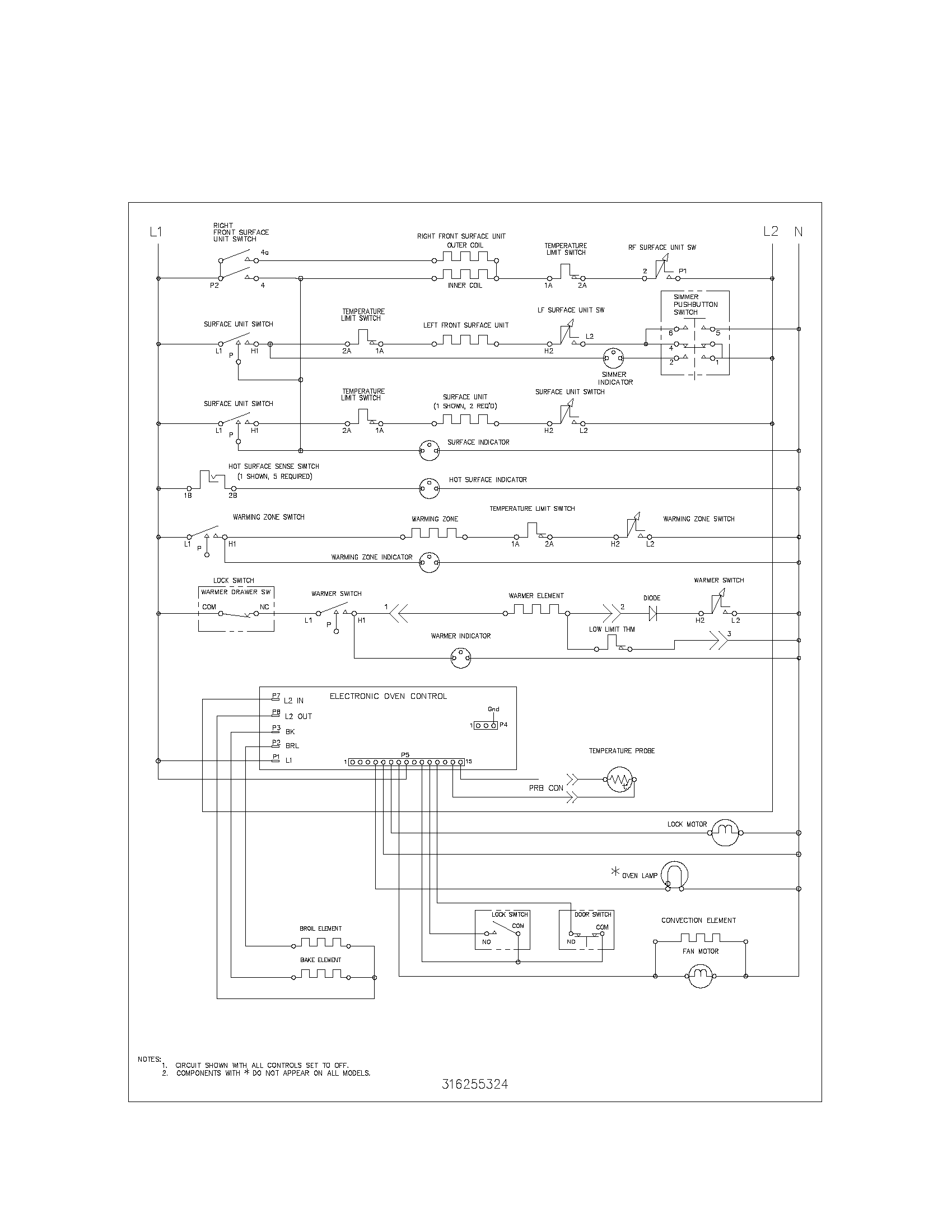 Kenmore 79095929301 wiring schematic diagram