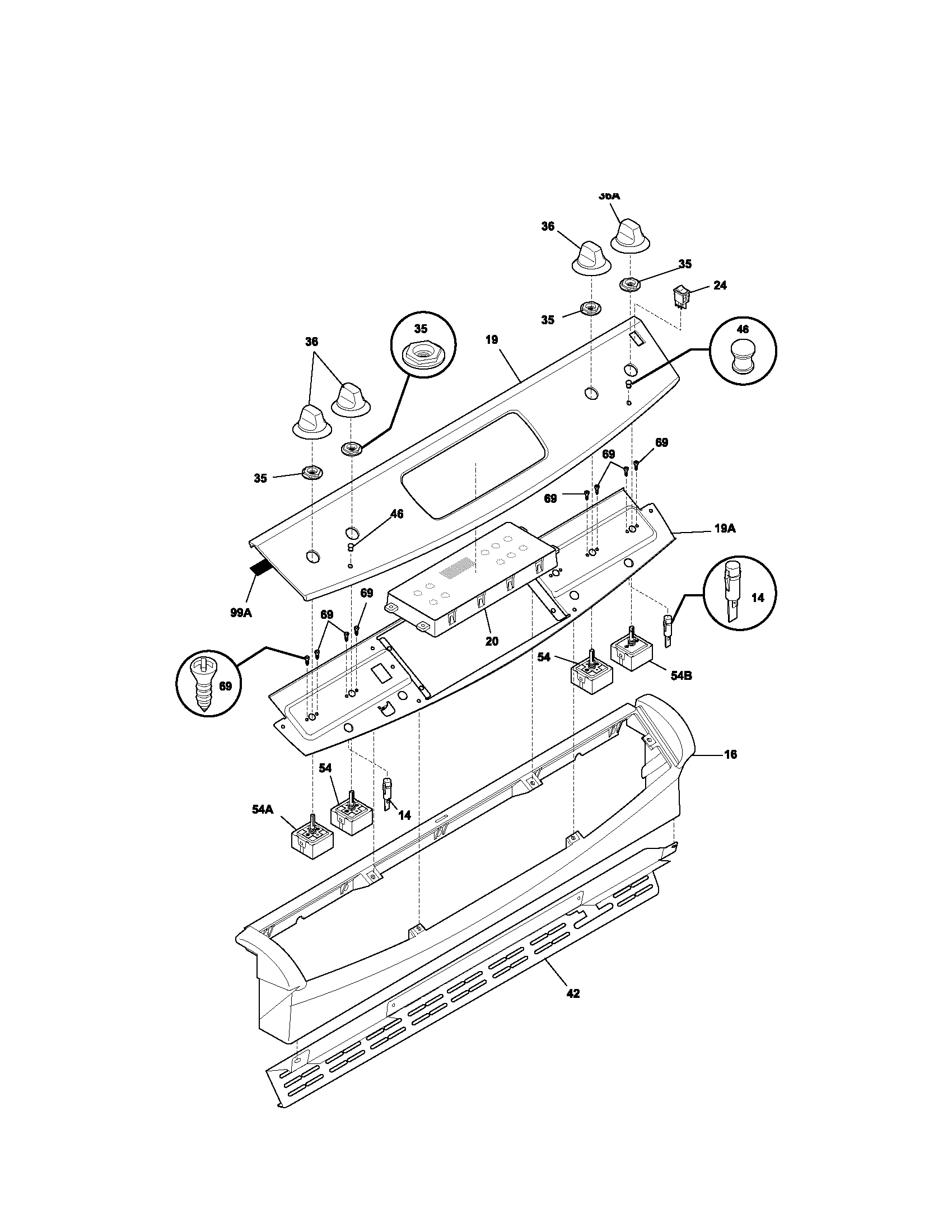 Kenmore 79045074400 backguard diagram
