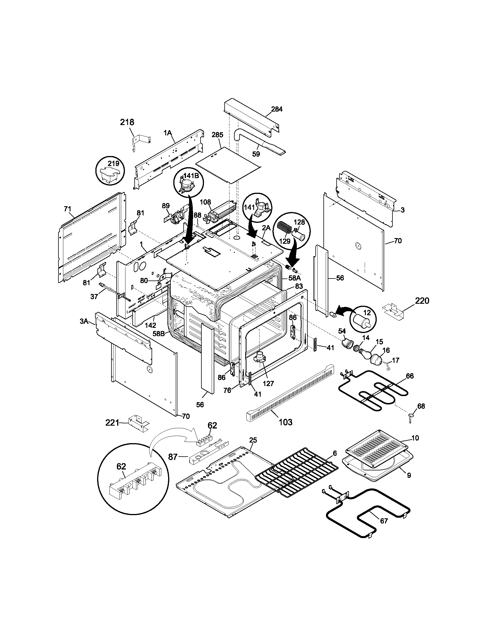 Kenmore 79045074400 body diagram