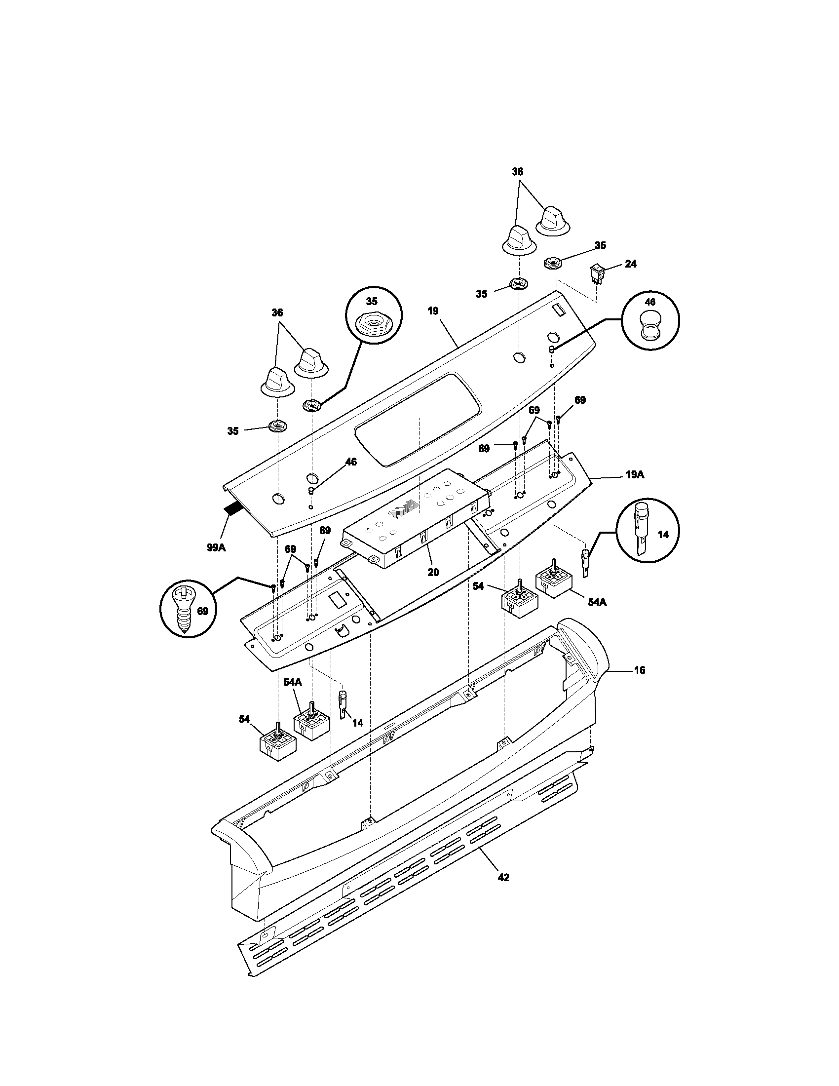 Kenmore 79045062400 backguard diagram