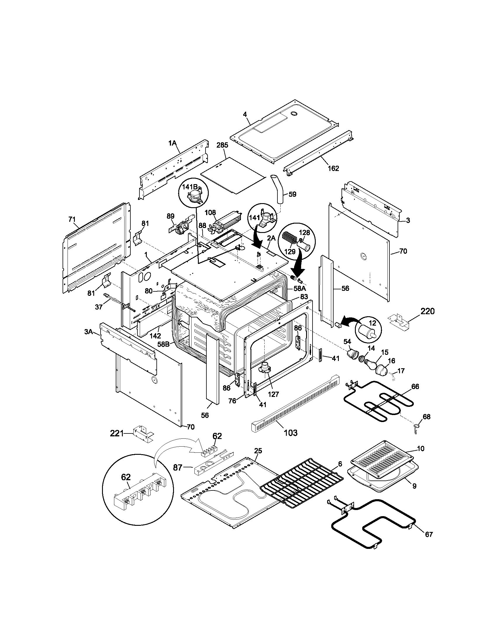 Kenmore 79045062400 body diagram