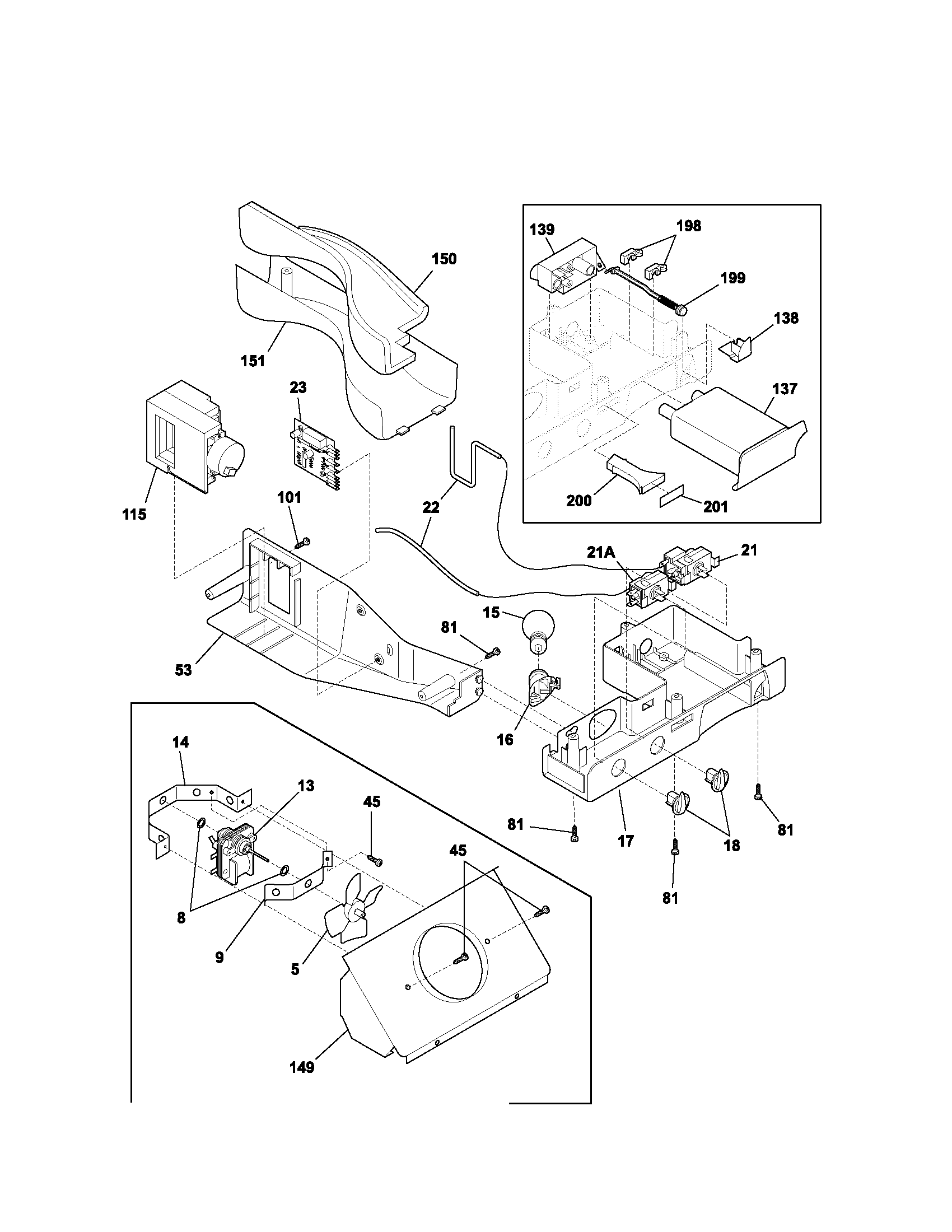 Kenmore 25353679305 controls diagram