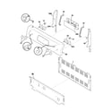 Frigidaire FEF366CBB backguard diagram