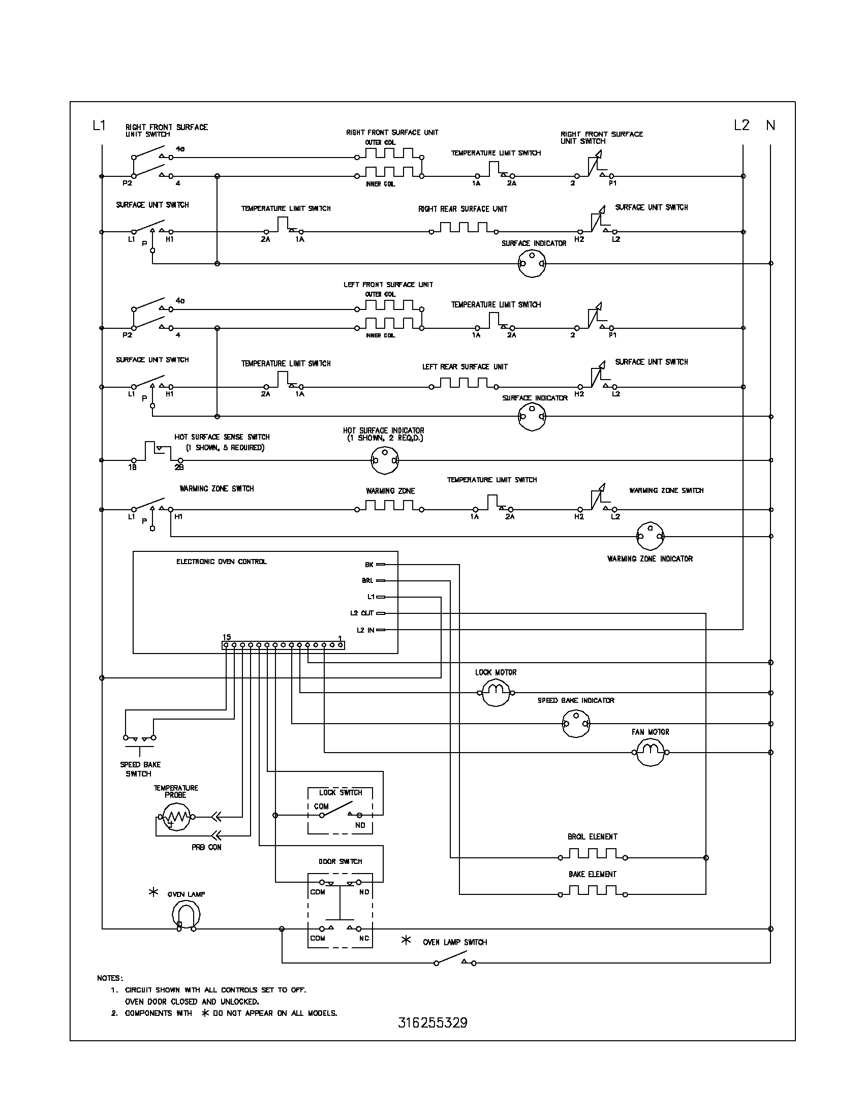 Frigidaire GSE3WZCCB wiring schematic diagram