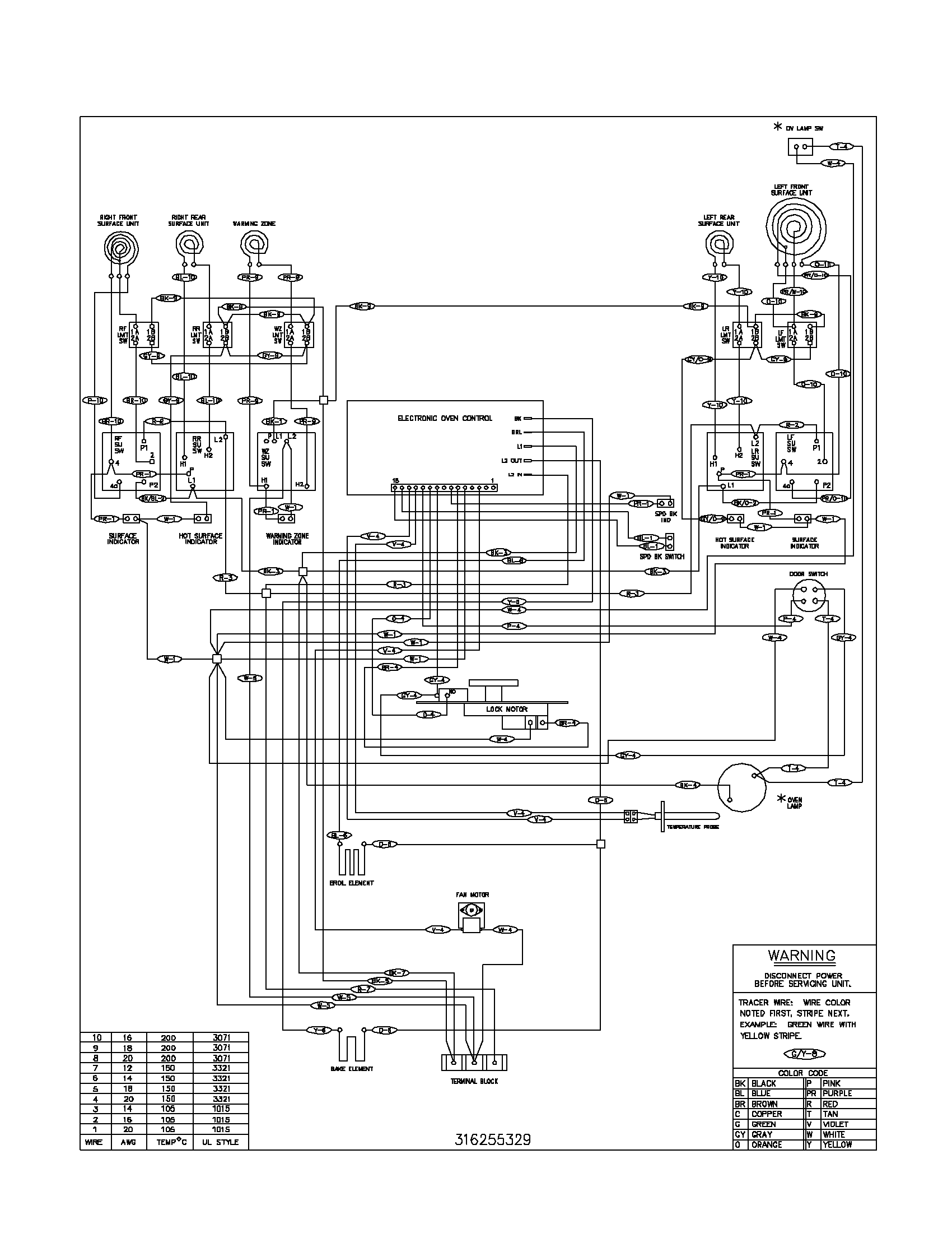 Frigidaire GSE3WZCCB wiring diagram diagram