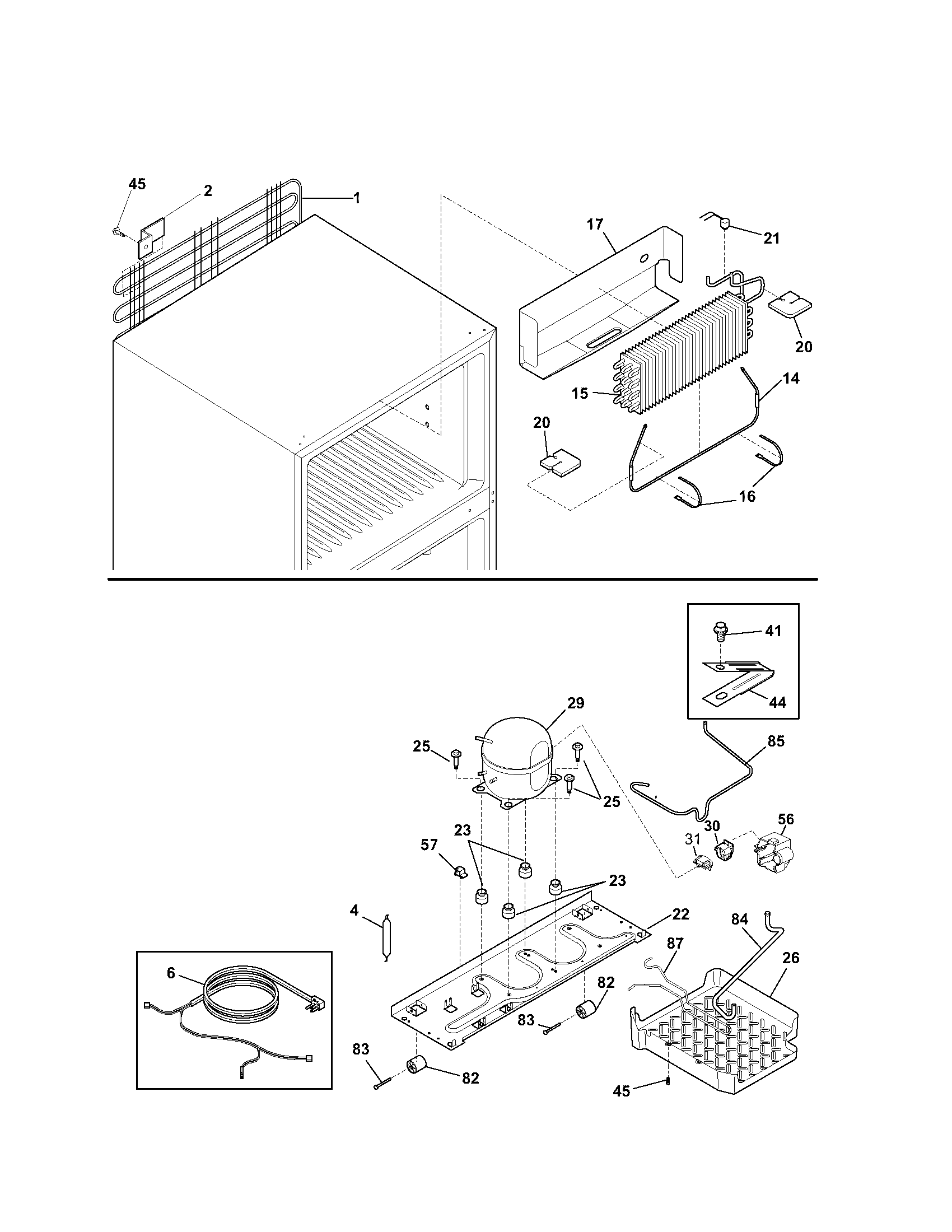 Kenmore 25363662301 system diagram