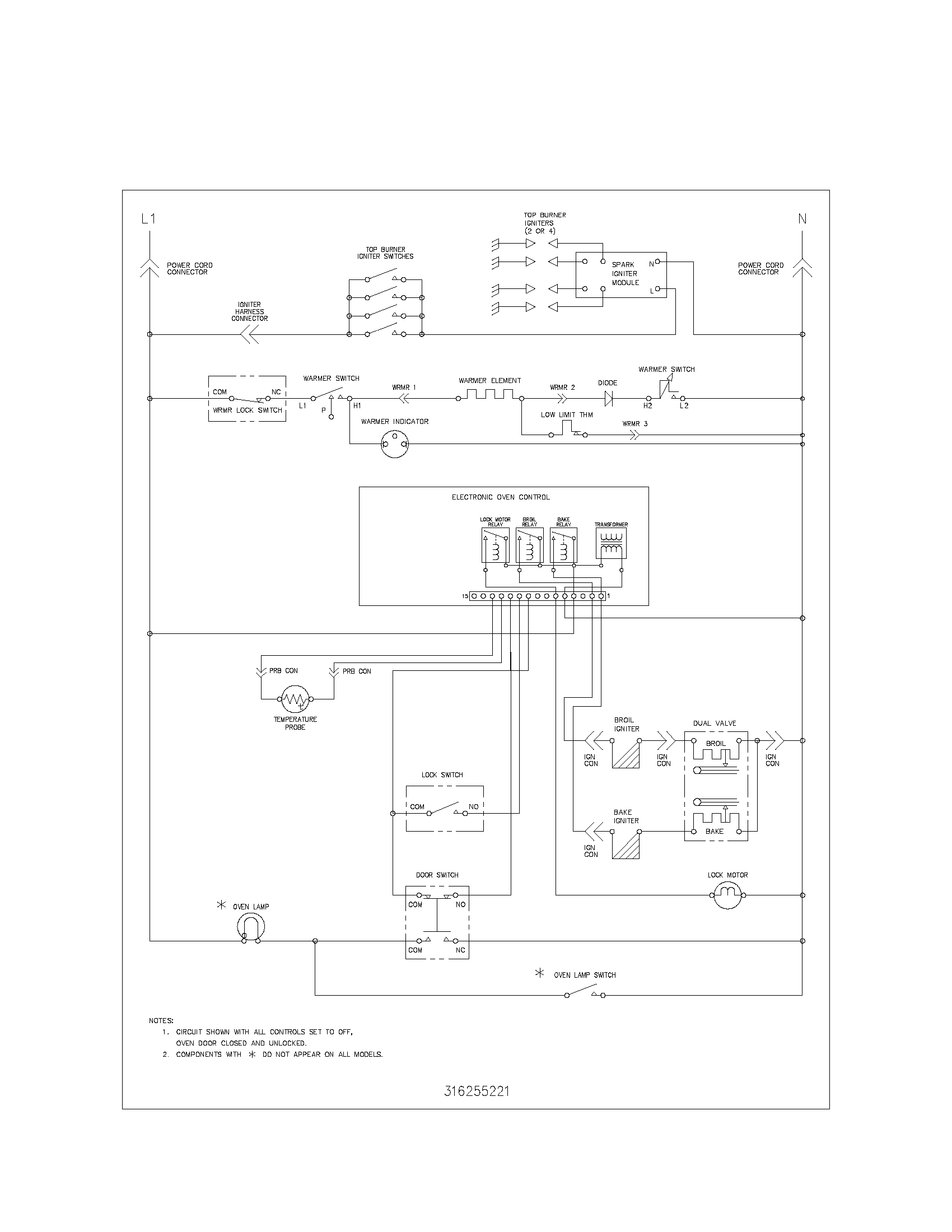 Kenmore 79072862301 wiring diagram diagram