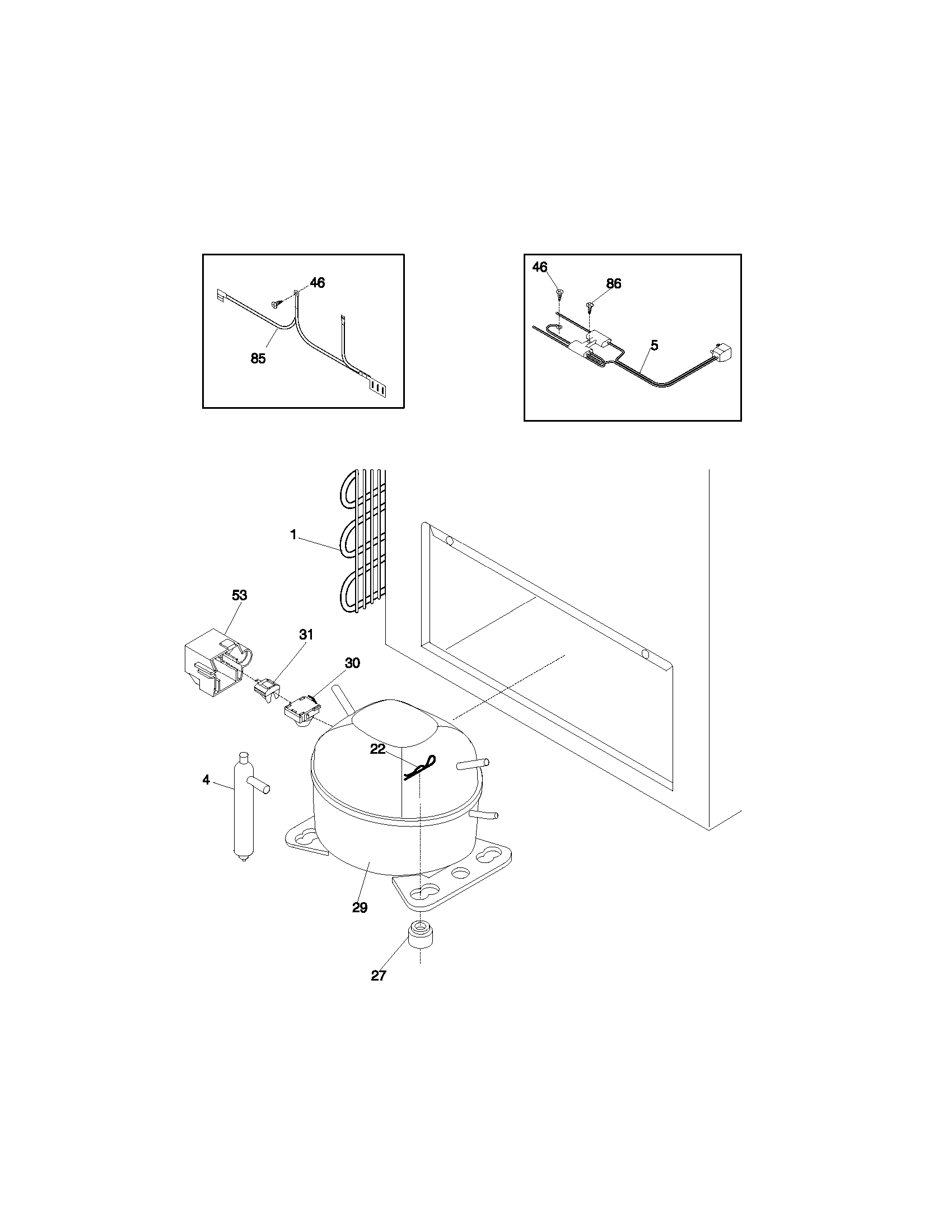 Kenmore 25313911101 system diagram