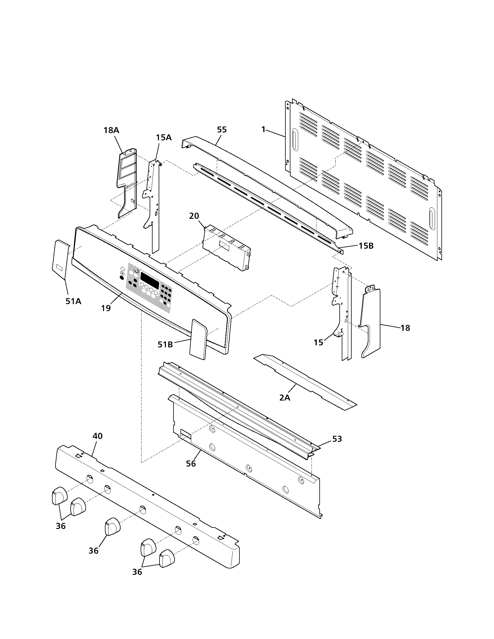 Kenmore 79079212300 backguard diagram