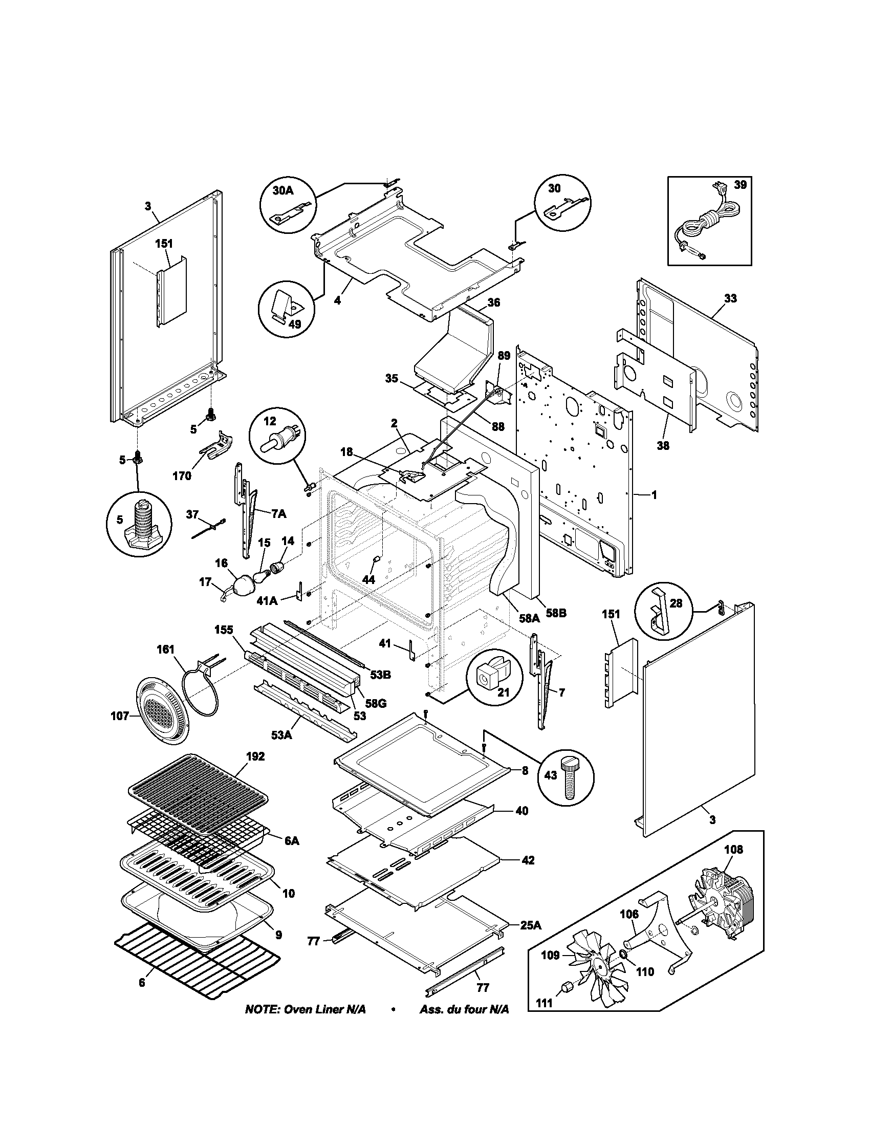 Kenmore 79079212300 body diagram