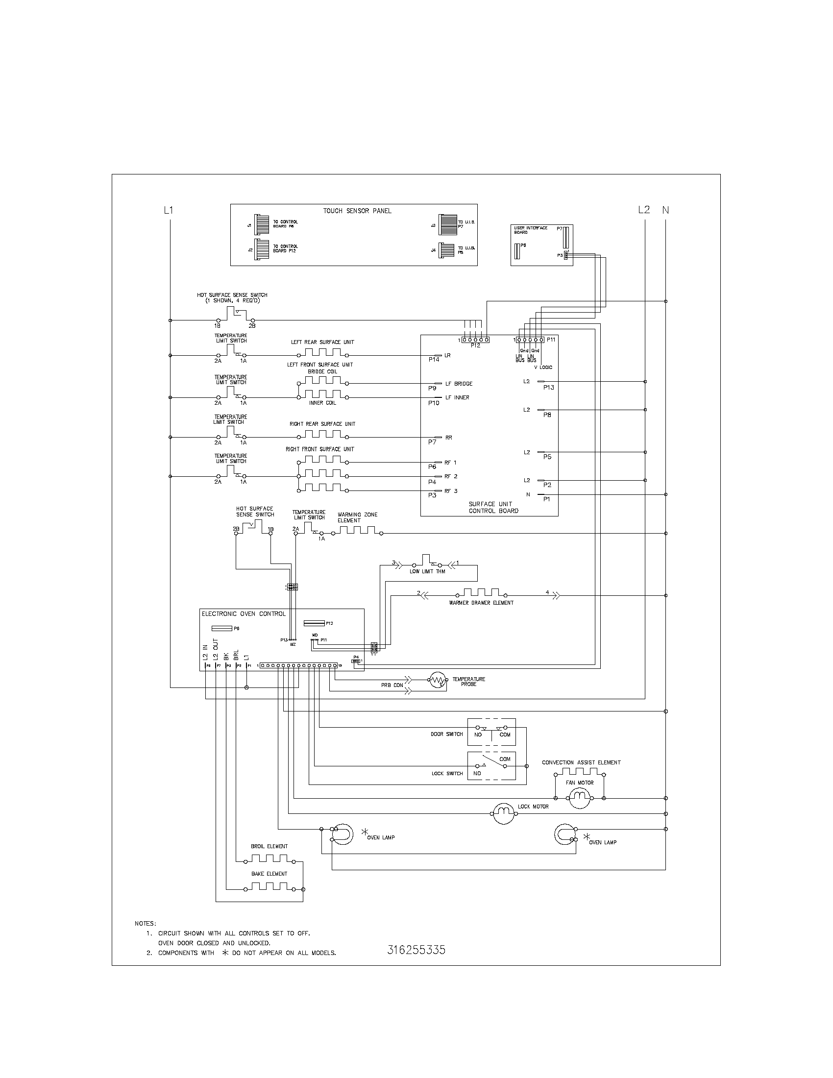 Kenmore Elite 79099112300 wiring schematic diagram
