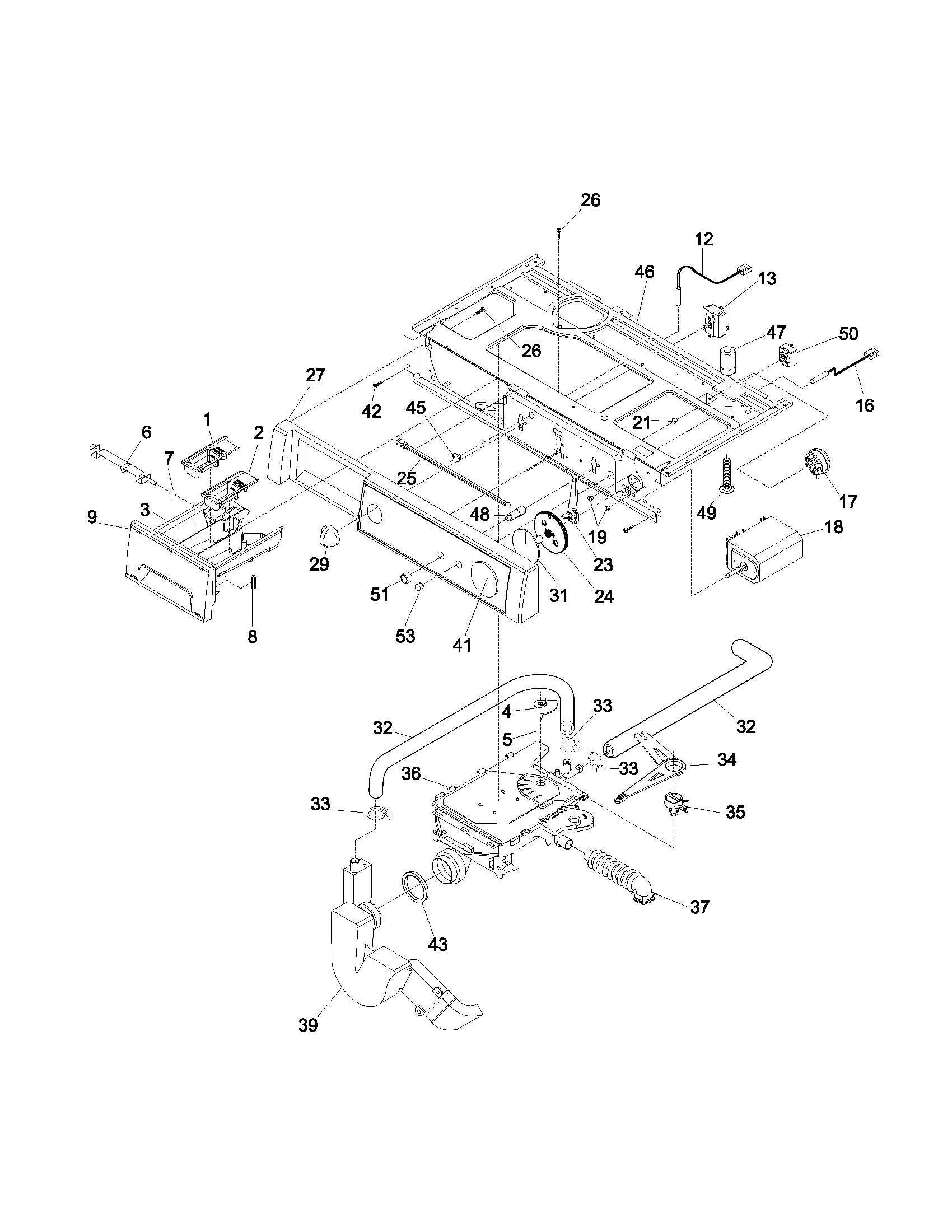 Kenmore 41724182300 control panel diagram