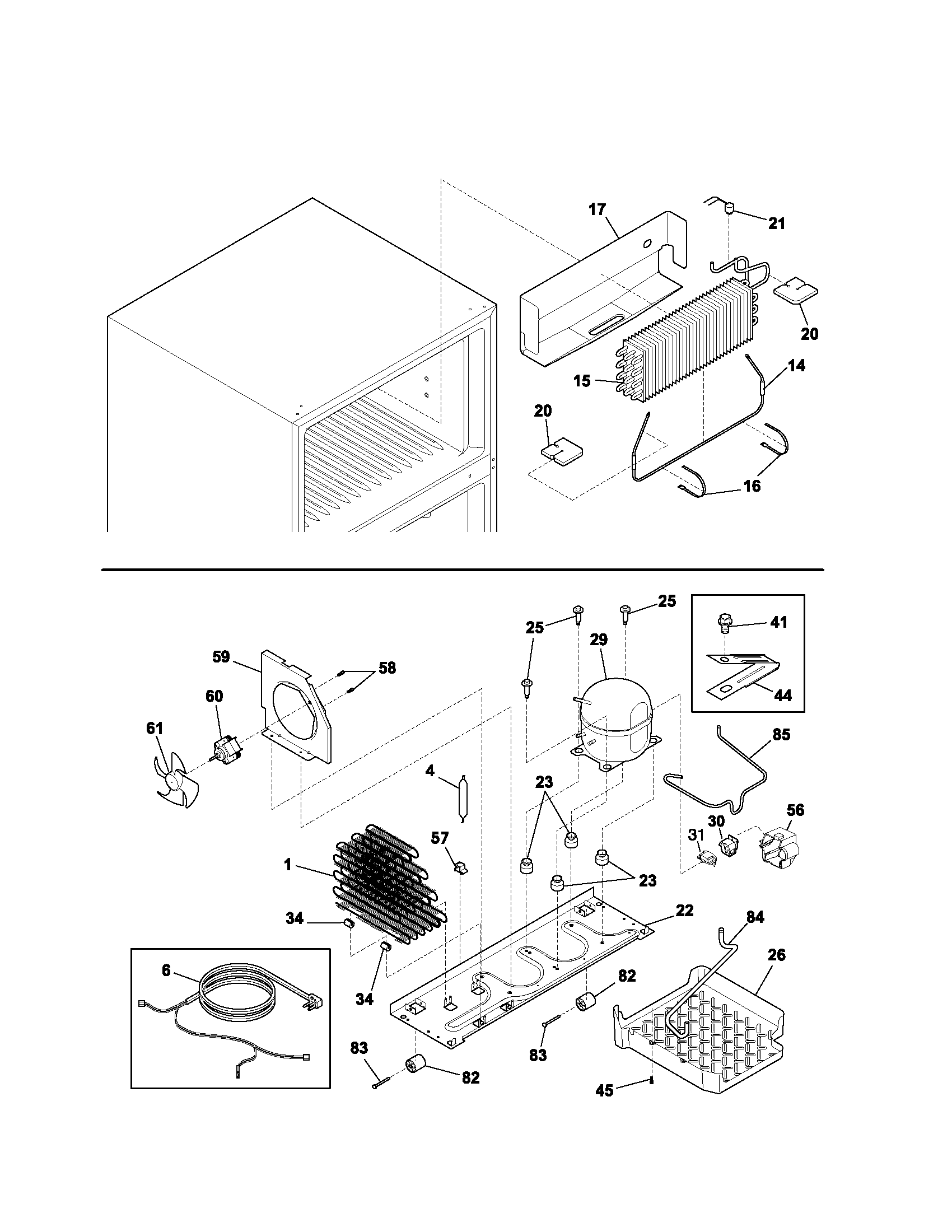 Kenmore 25331814302 system diagram