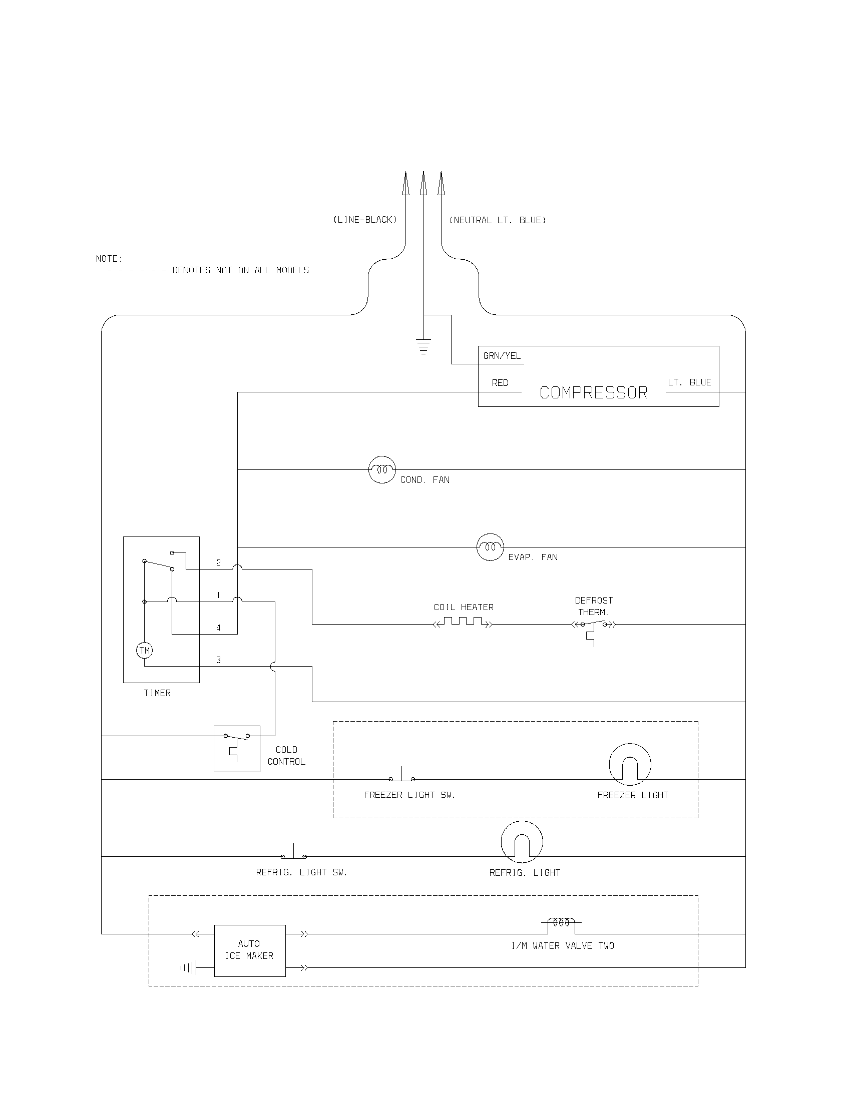 Kenmore 25331814302 wiring schematic diagram