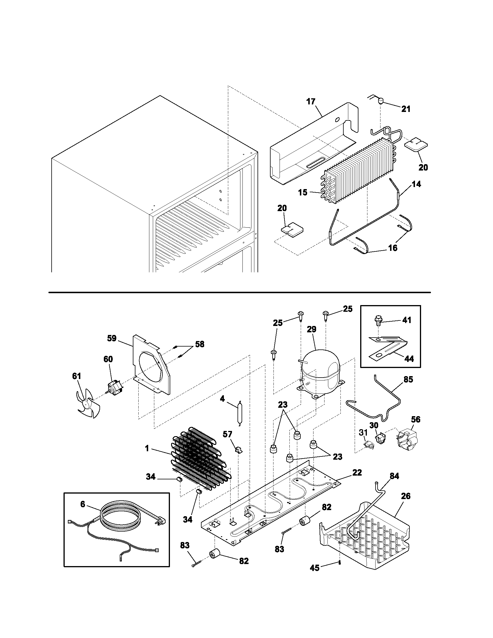 Kenmore 25331123302 system diagram