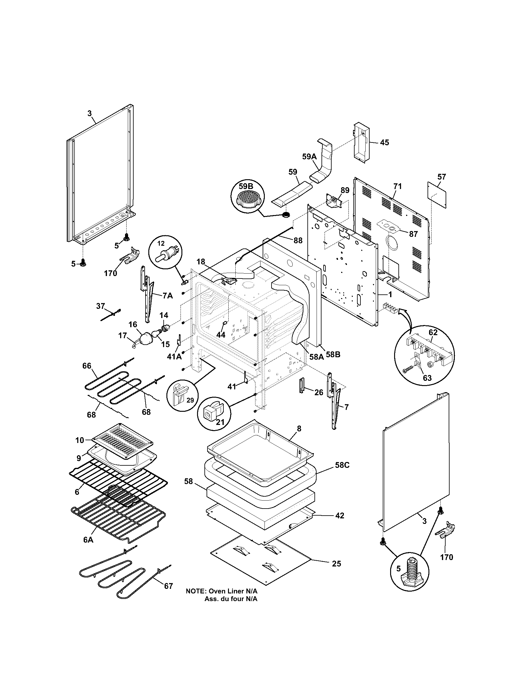 Kenmore 79094423300 body diagram