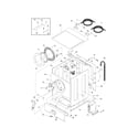 Kenmore 41743142300 cabinet/door/top diagram