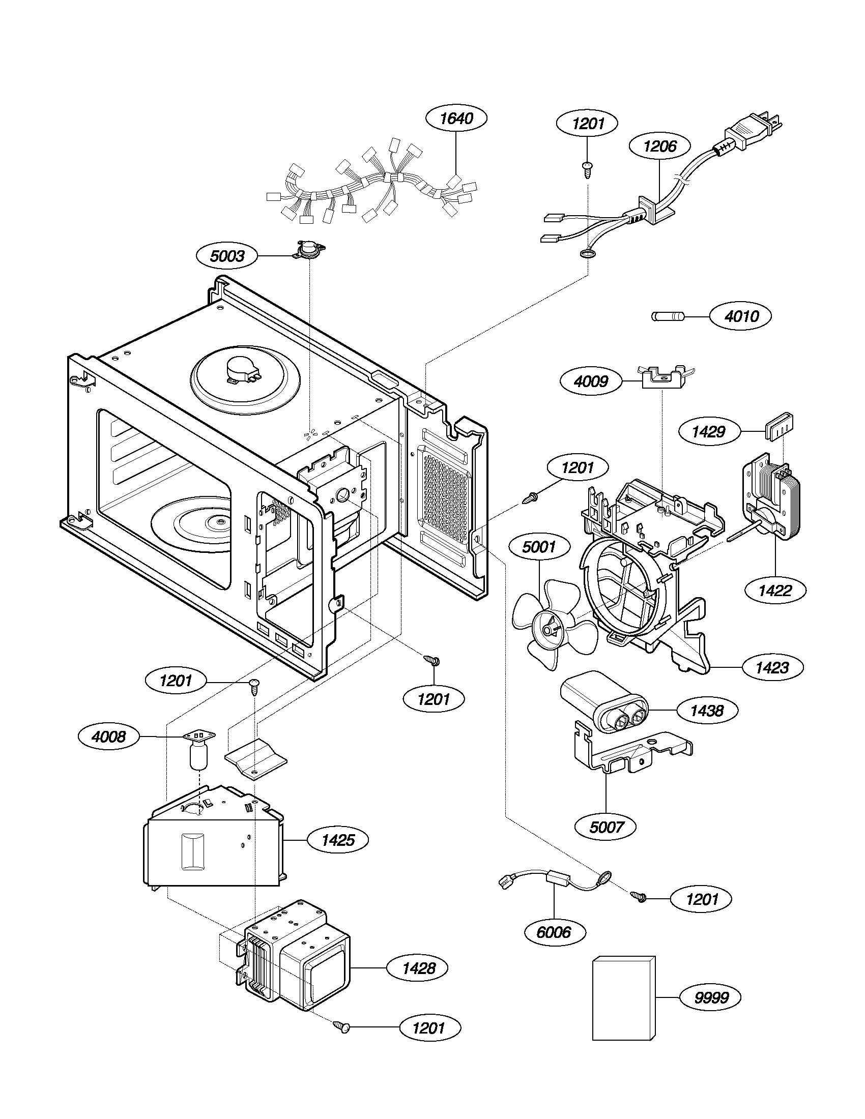Frigidaire GLMB186CS1 interior diagram