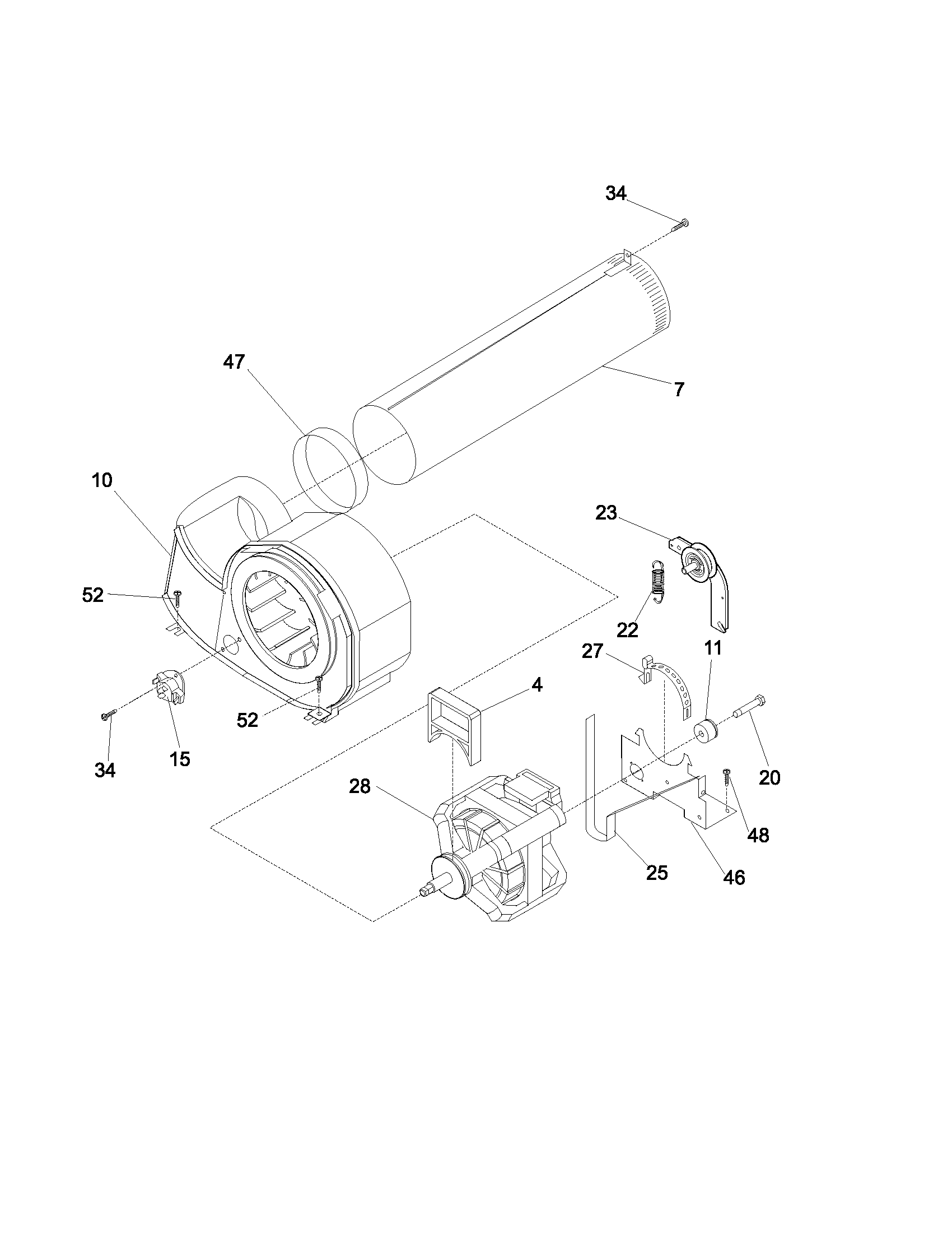 Frigidaire GLER341CC0 motor diagram