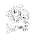 Frigidaire FES355DBA body diagram