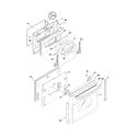 Frigidaire FES355DBA door diagram